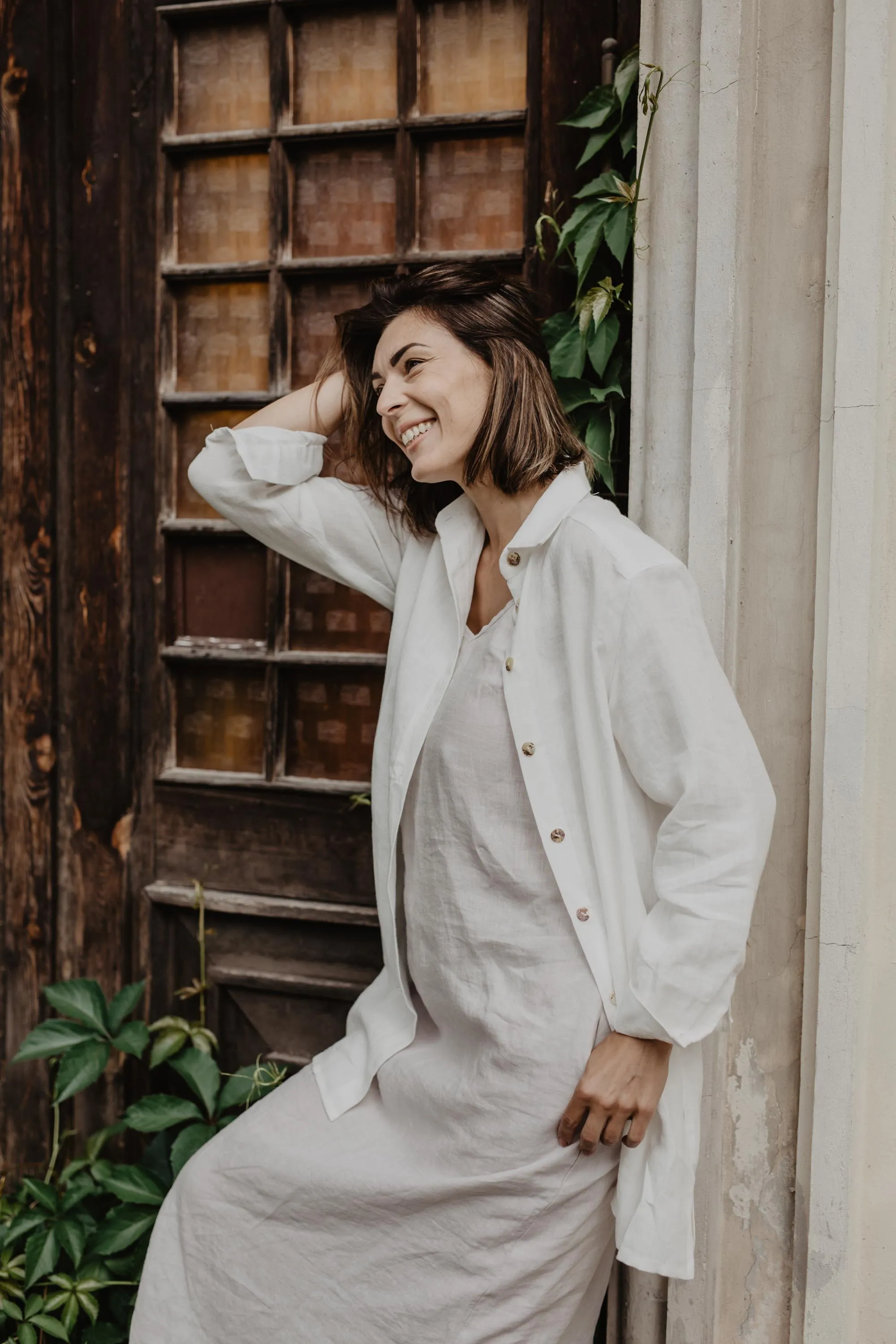 Linen oversized shirt Marrakesh by AmourLinen