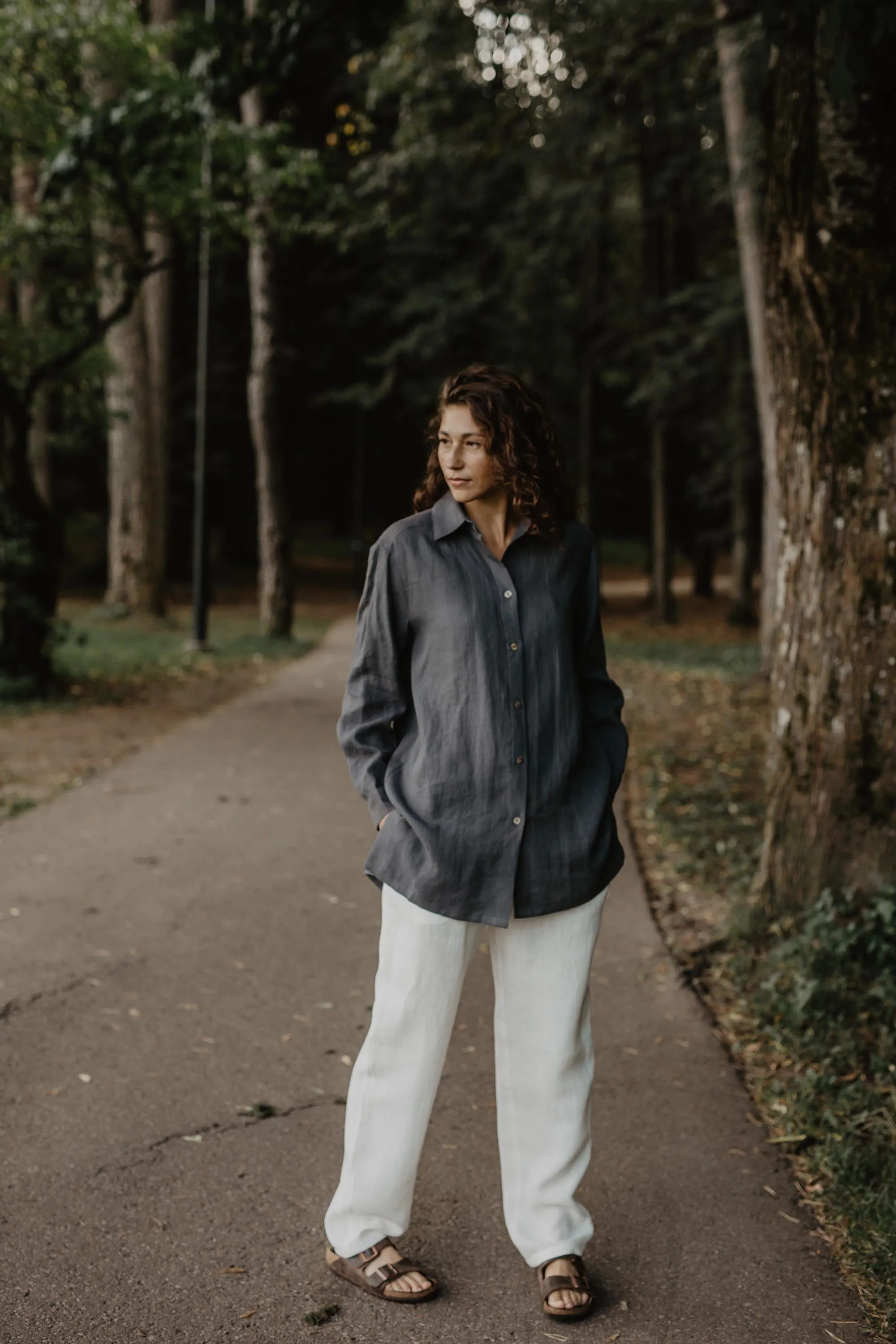 Linen oversized shirt Marrakesh by AmourLinen