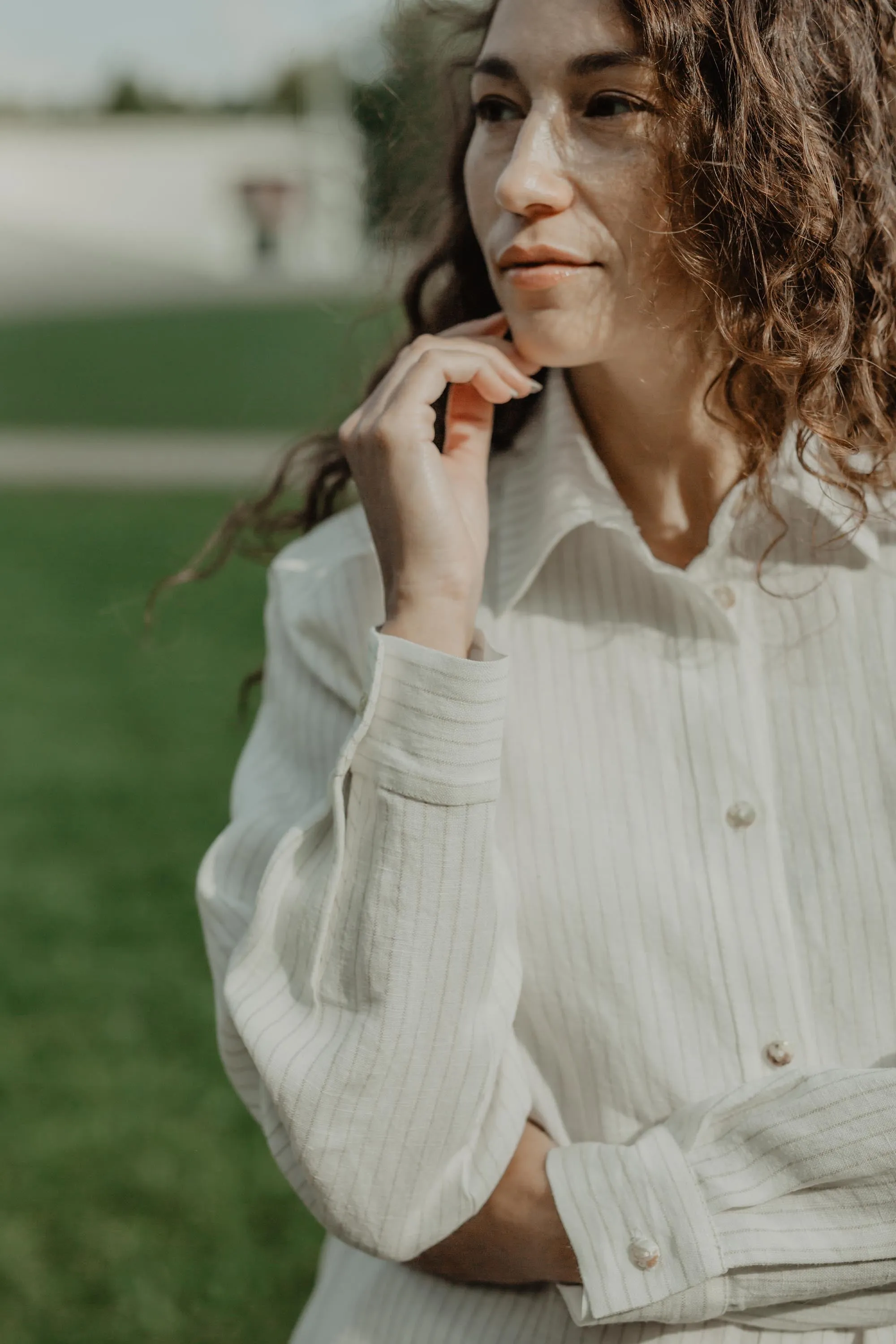 Linen oversized shirt Marrakesh by AmourLinen