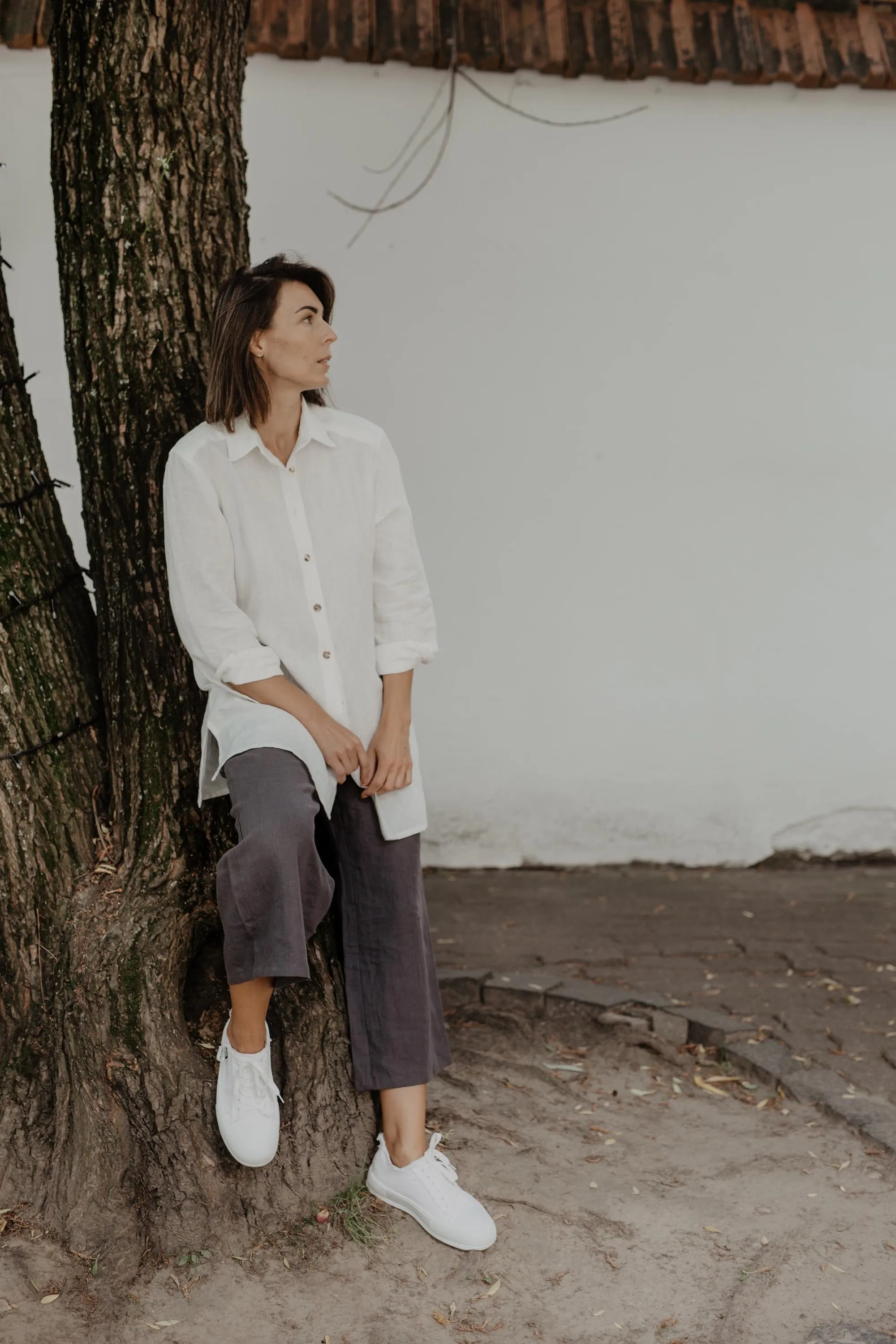 Linen oversized shirt Marrakesh by AmourLinen