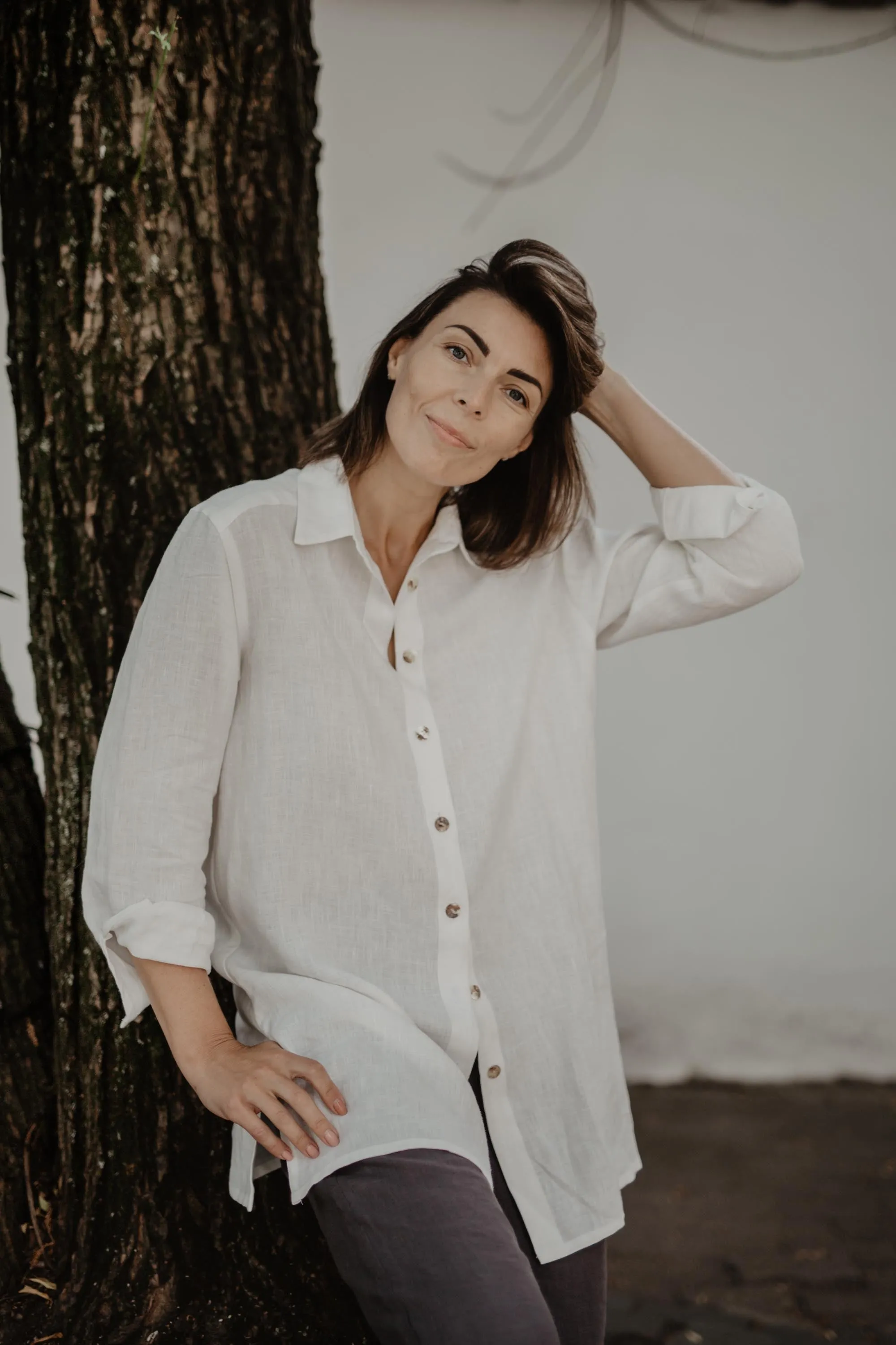 Linen oversized shirt Marrakesh by AmourLinen