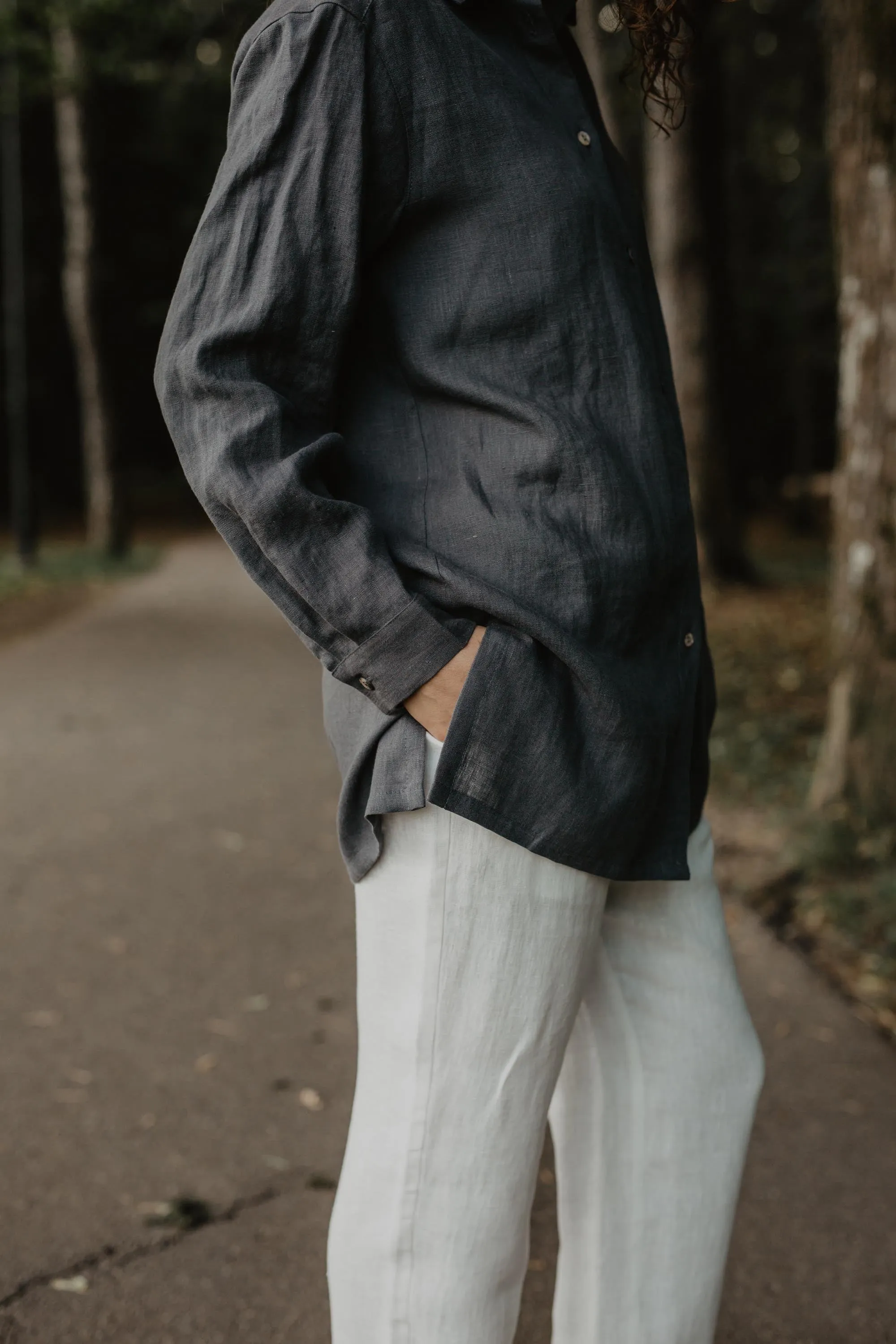 Linen oversized shirt Marrakesh by AmourLinen