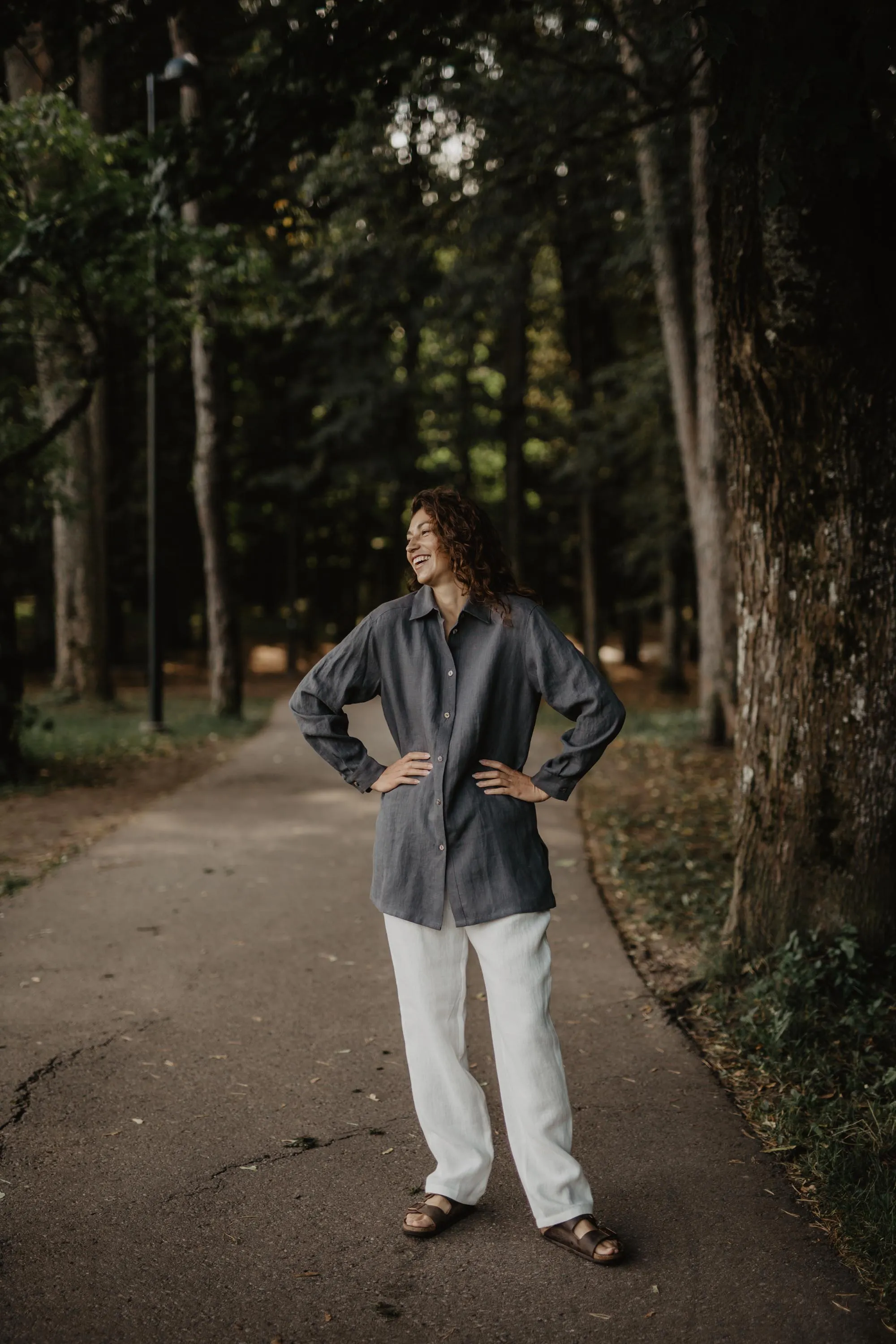 Linen oversized shirt Marrakesh by AmourLinen