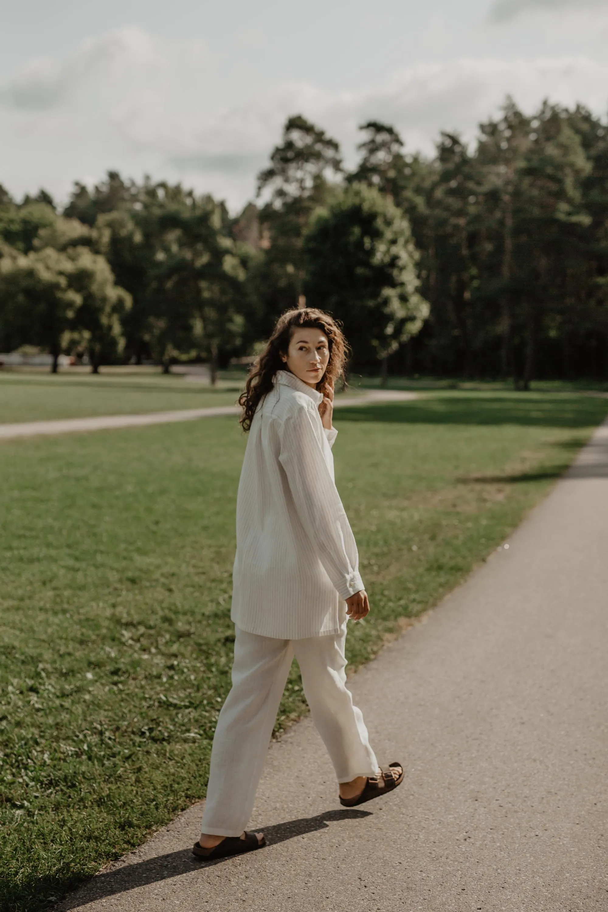 Linen oversized shirt Marrakesh by AmourLinen