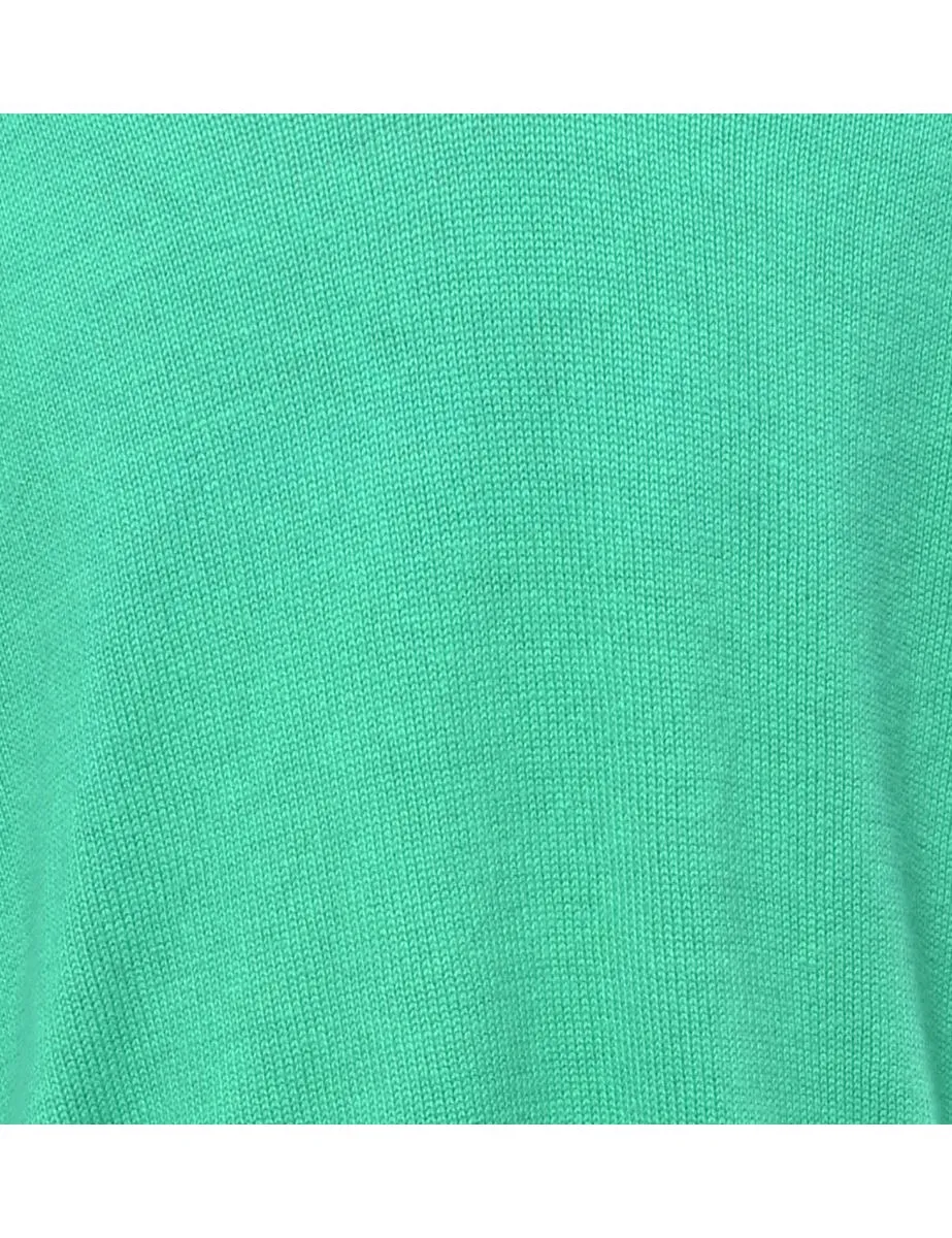 Long Sleeved Green Jumper - XL