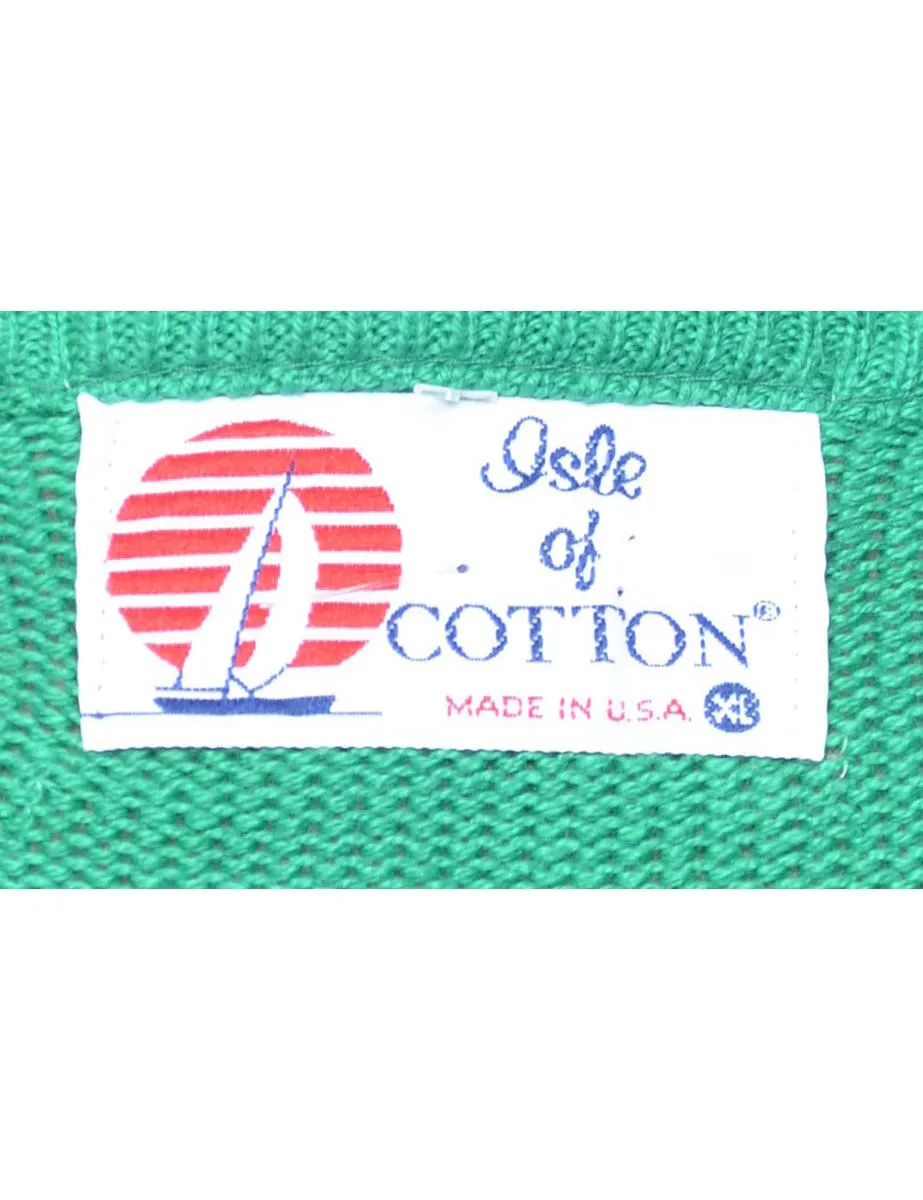 Long Sleeved Green Jumper - XL