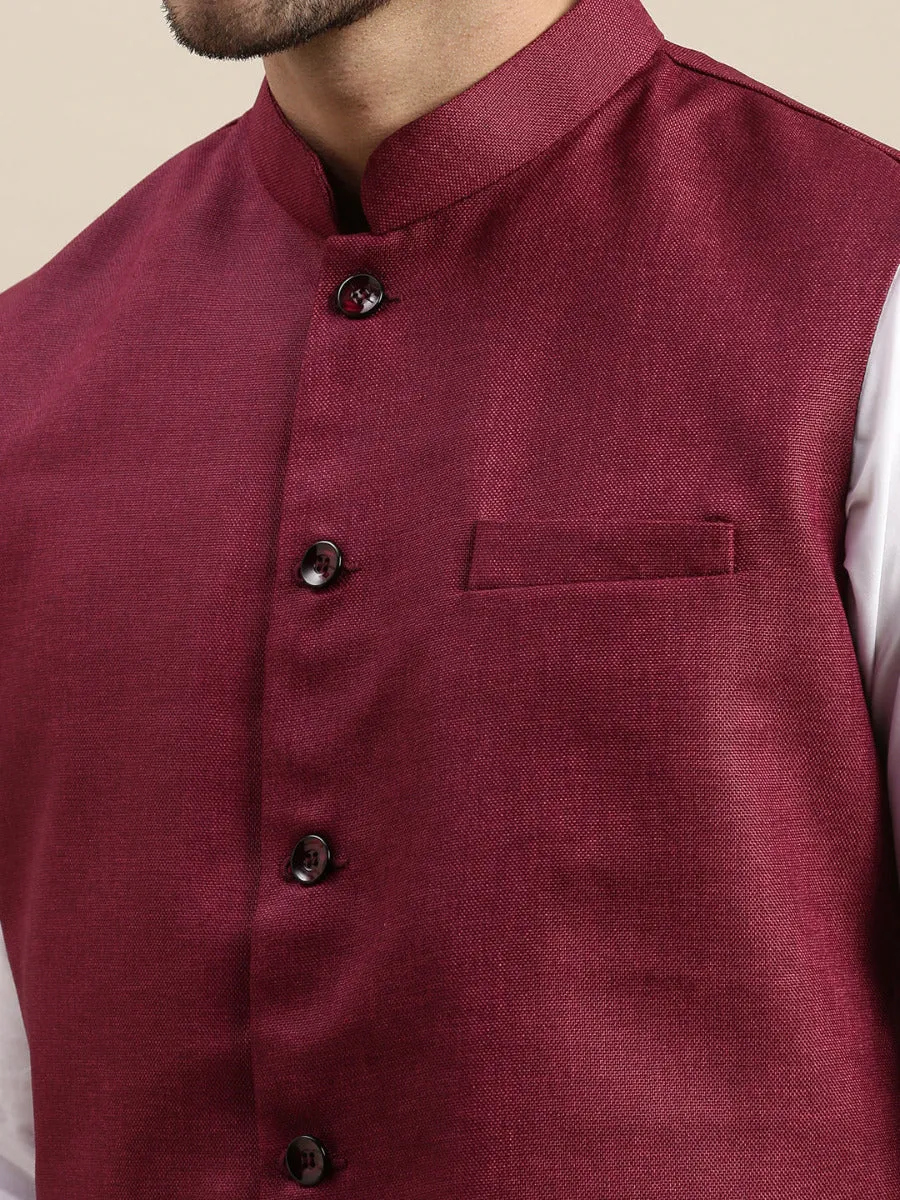 Men Ethnic Jacket Purple DW18
