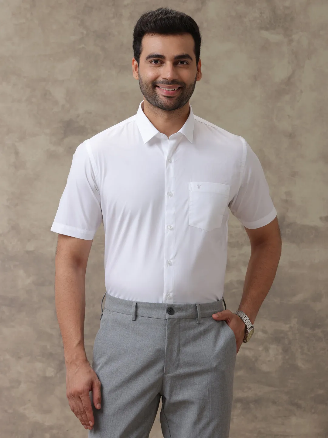 Men Premium Cotton White Shirt - Ultimate R7