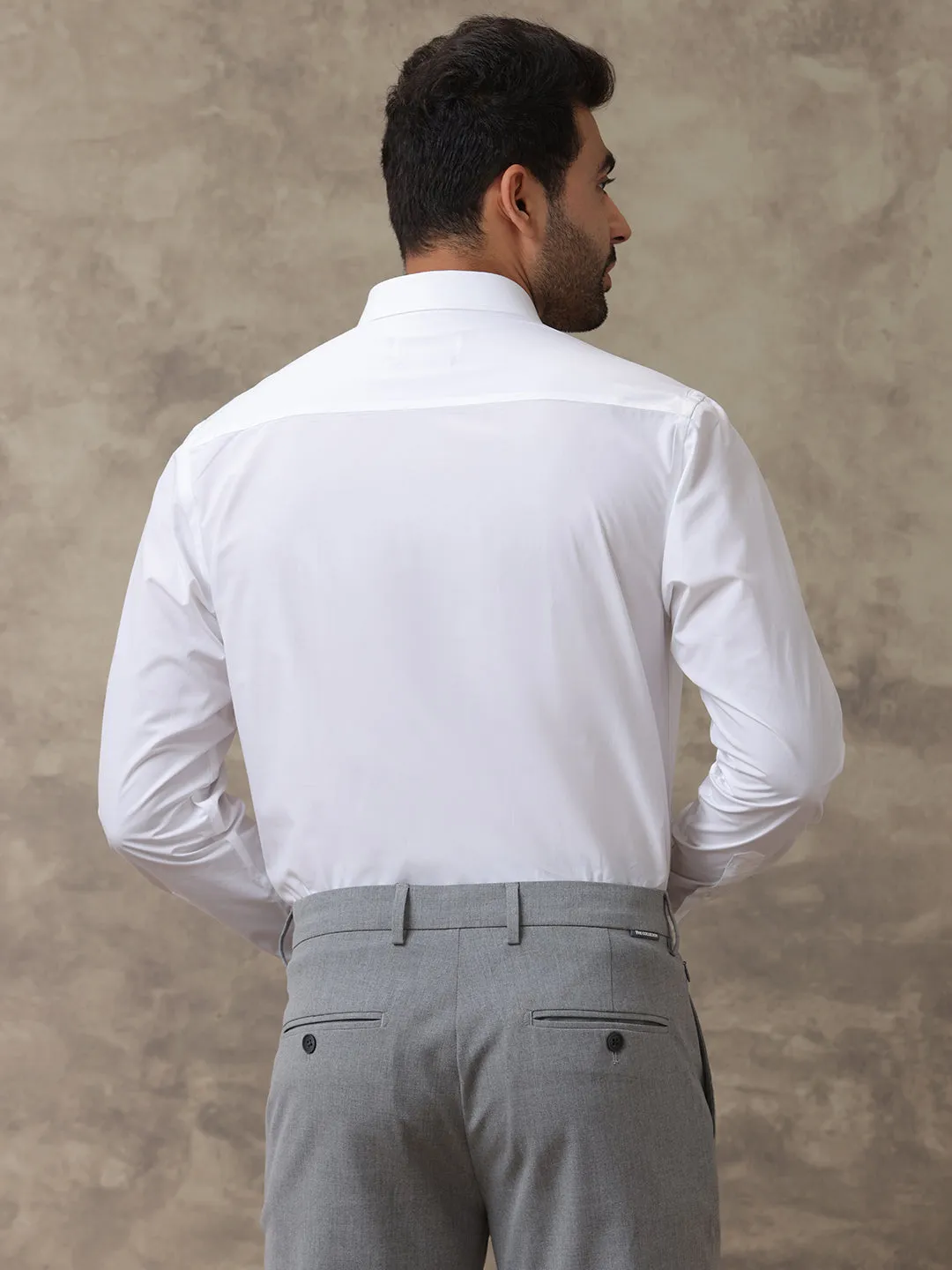 Men Premium Cotton White Shirt - Ultimate R7