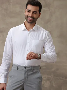 Men Premium Cotton White Shirt - Ultimate R7