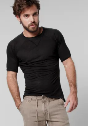 Men's Linen Jersey Short Sleeve Shirt | Comfortable and Stylish Linen T-Shirt for Men, Item #1103-S