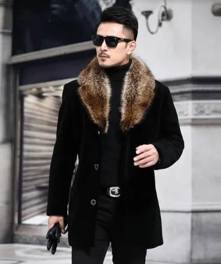 Mens Mid-Length Coats - 3/4 Length Mens Coat