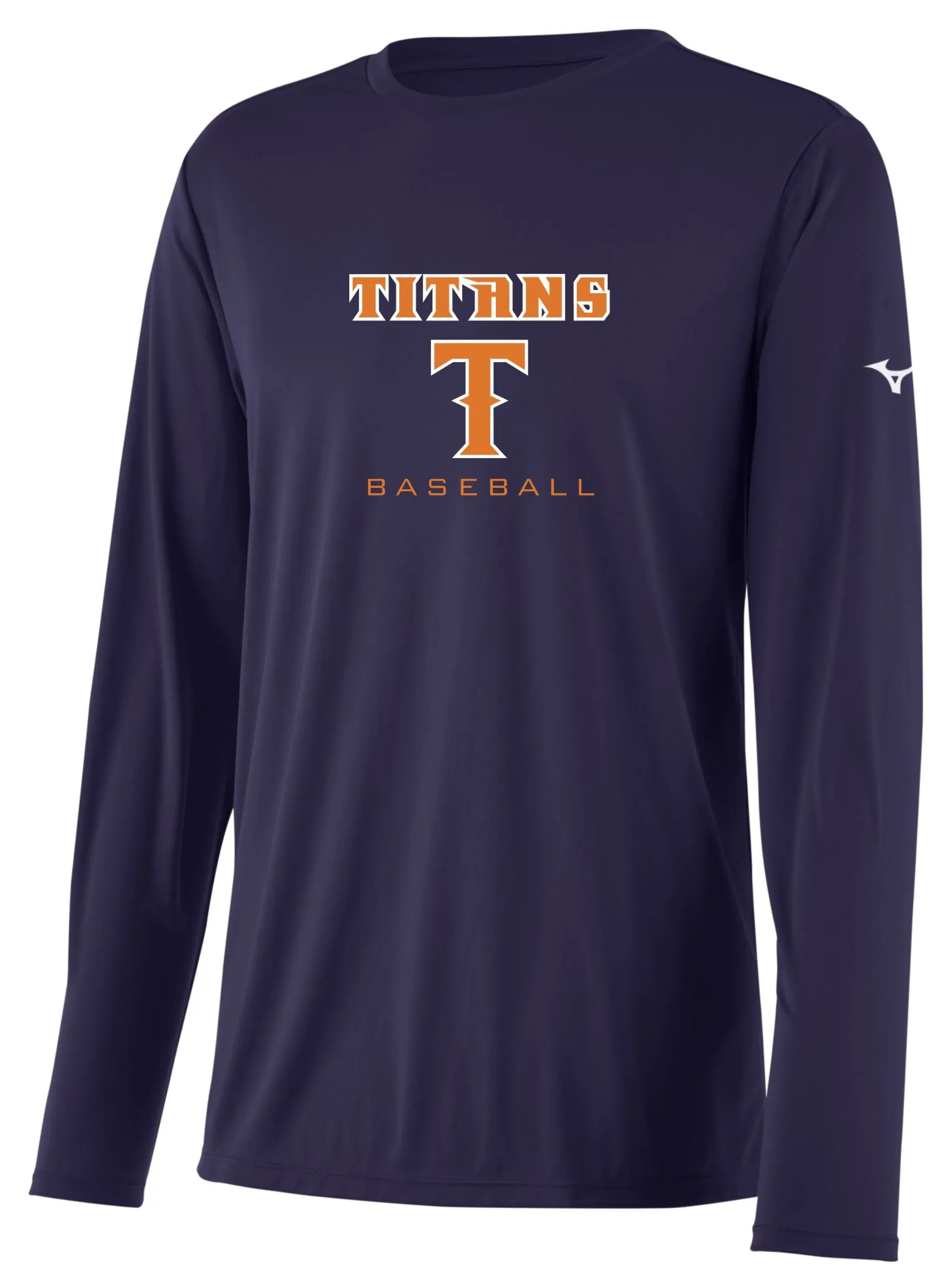 Mizuno NXT Long Sleeve Shirt (Navy) - Titans Baseball Club