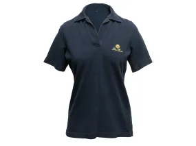 Navy Loro Piana Short Sleeve Polo Shirt Size IT 40