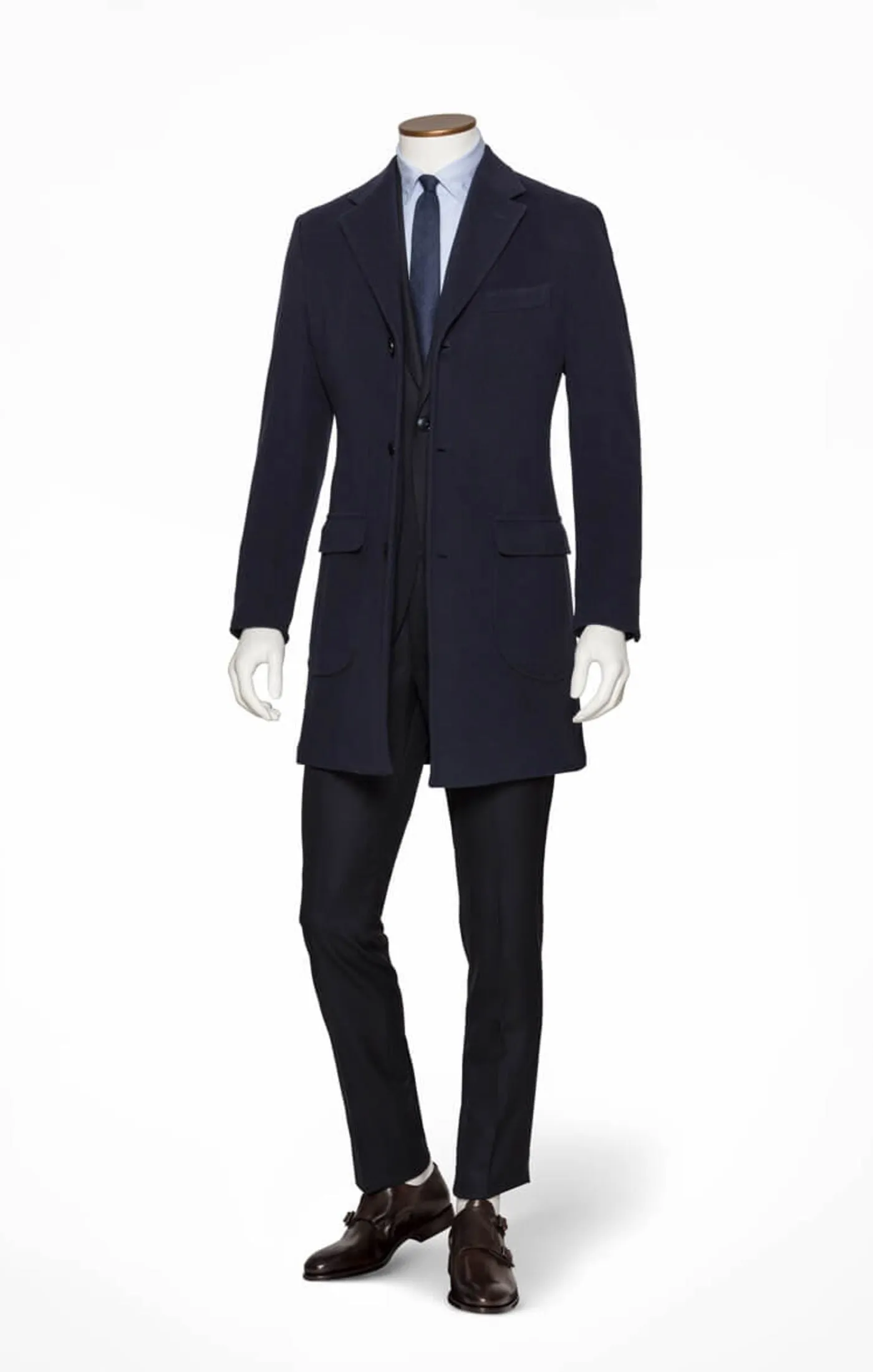 Nesti Onelio 365 Navy Pure Merino Wool Velours