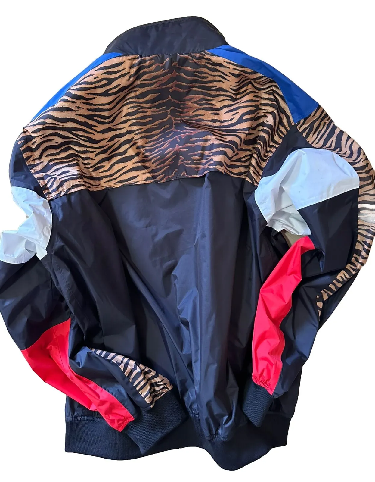 New Saint Laurent K-Way tiger bomber Track jacket Black/Red/Tiger Size XL