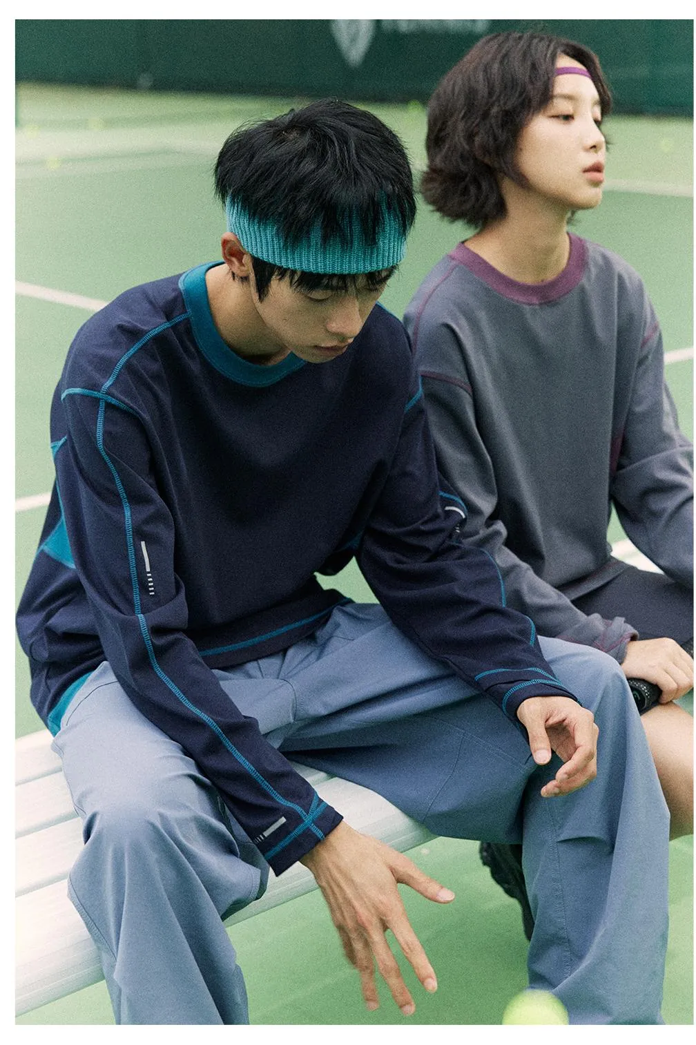 NORYBRAND コントラストカラーラウンドネックTシャツ NGA001