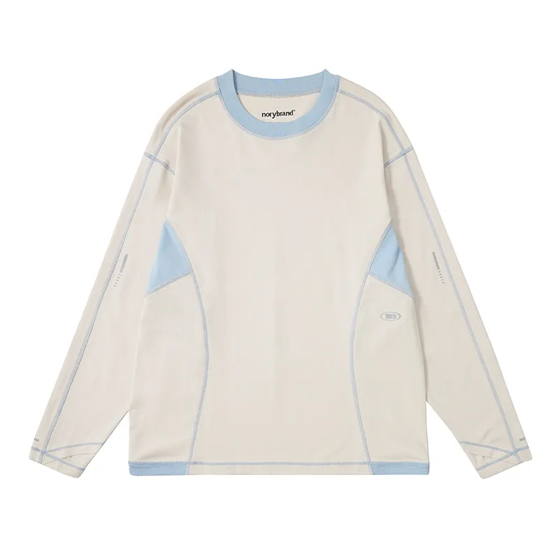NORYBRAND コントラストカラーラウンドネックTシャツ NGA001