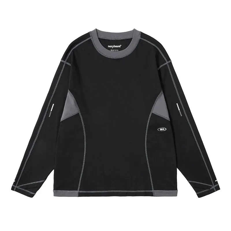 NORYBRAND コントラストカラーラウンドネックTシャツ NGA001