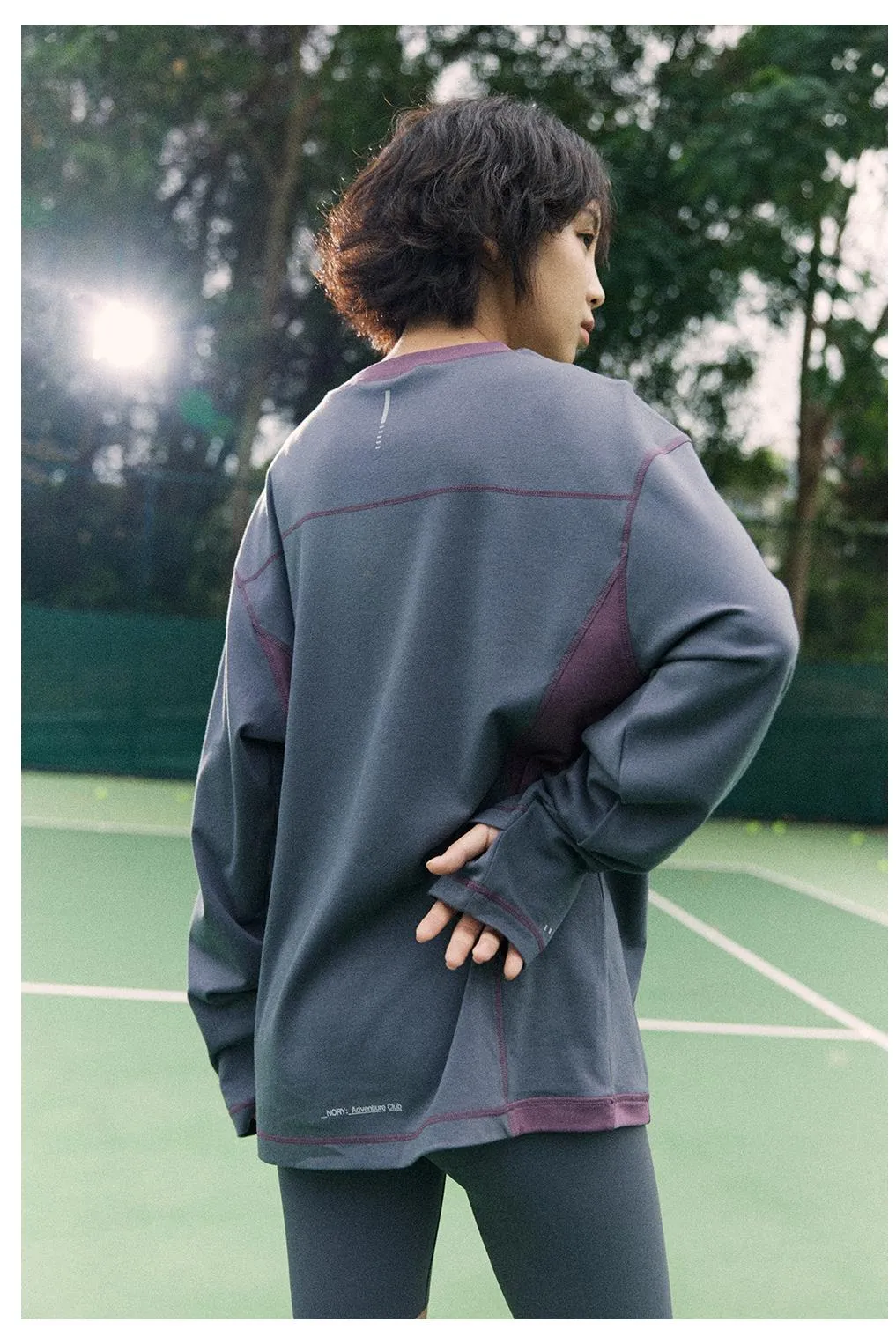 NORYBRAND コントラストカラーラウンドネックTシャツ NGA001