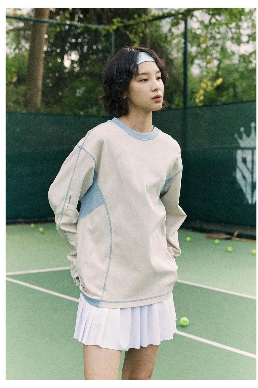 NORYBRAND コントラストカラーラウンドネックTシャツ NGA001