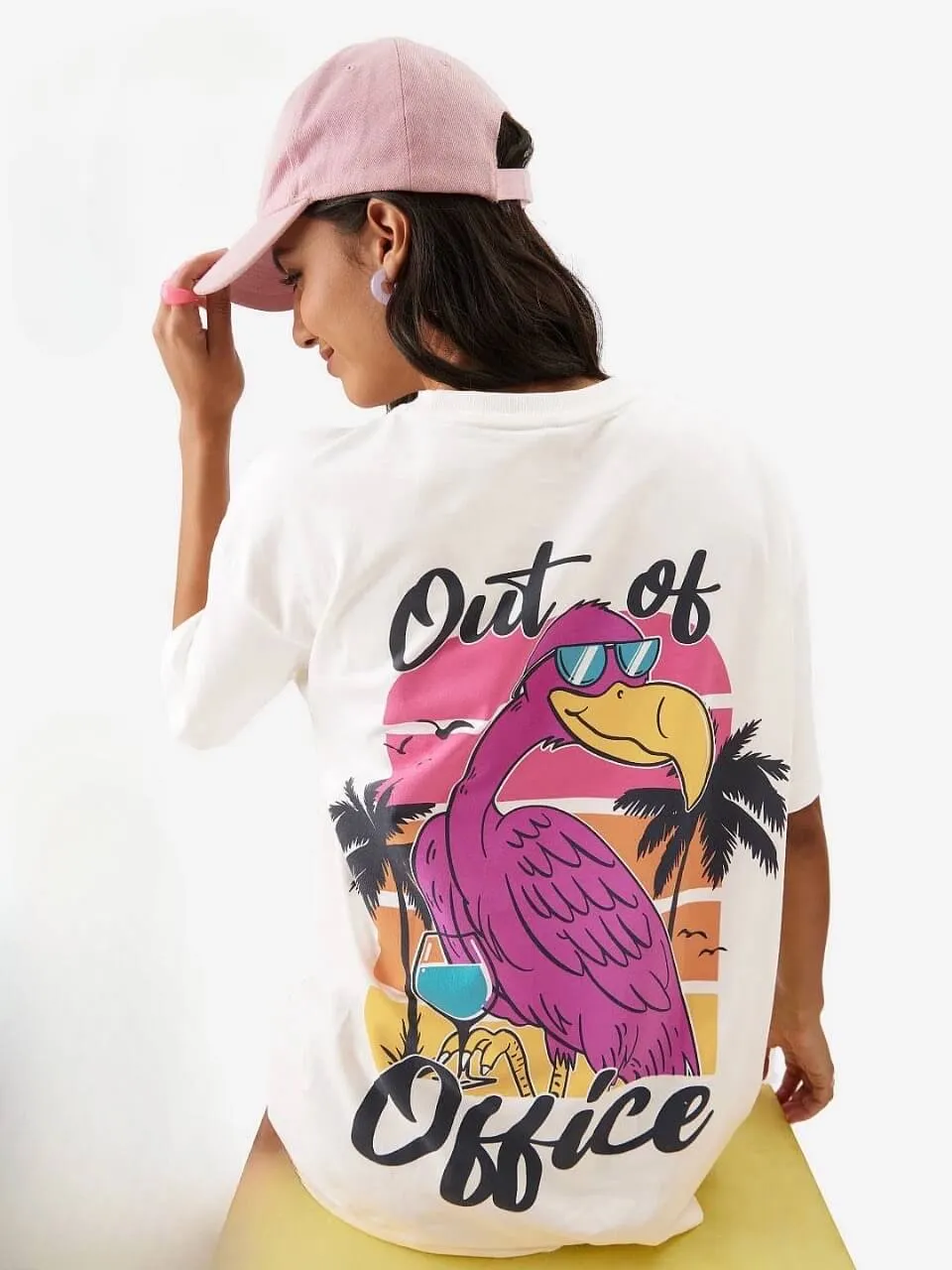 Out Of Office Printed High Quality Womens Drop Shoulder T shirt Legacy Boutiques Bangladesh