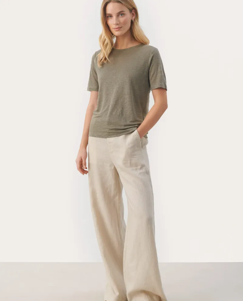 Part Two Emme Vetiver Green T-Shirt