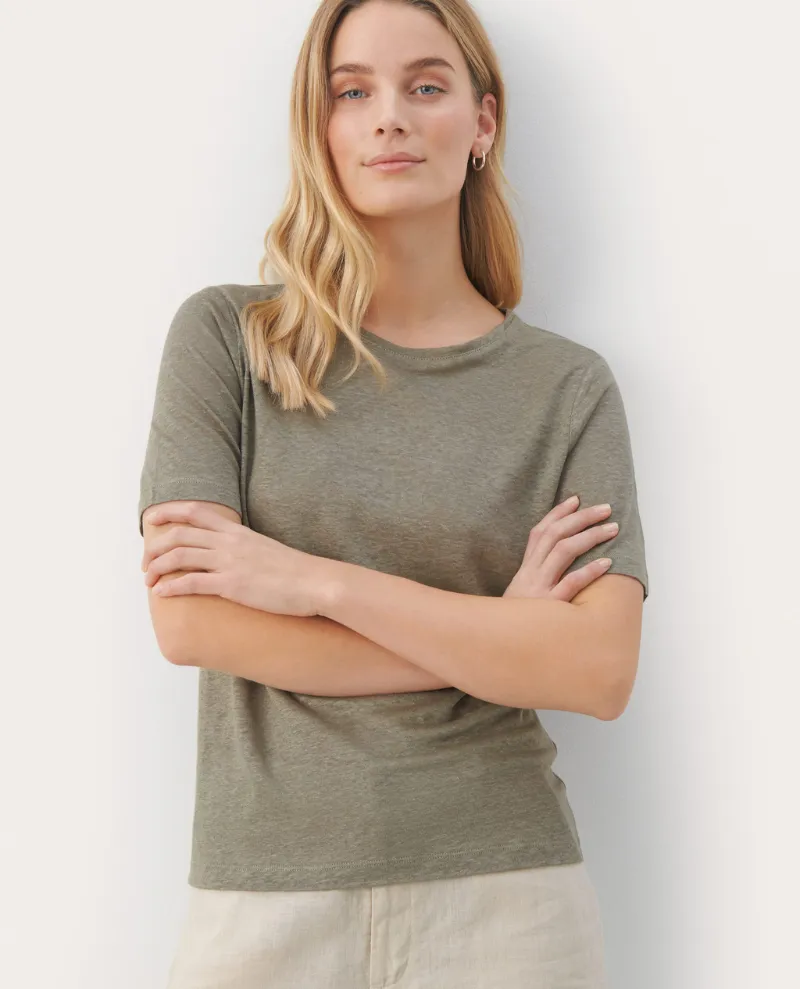 Part Two Emme Vetiver Green T-Shirt