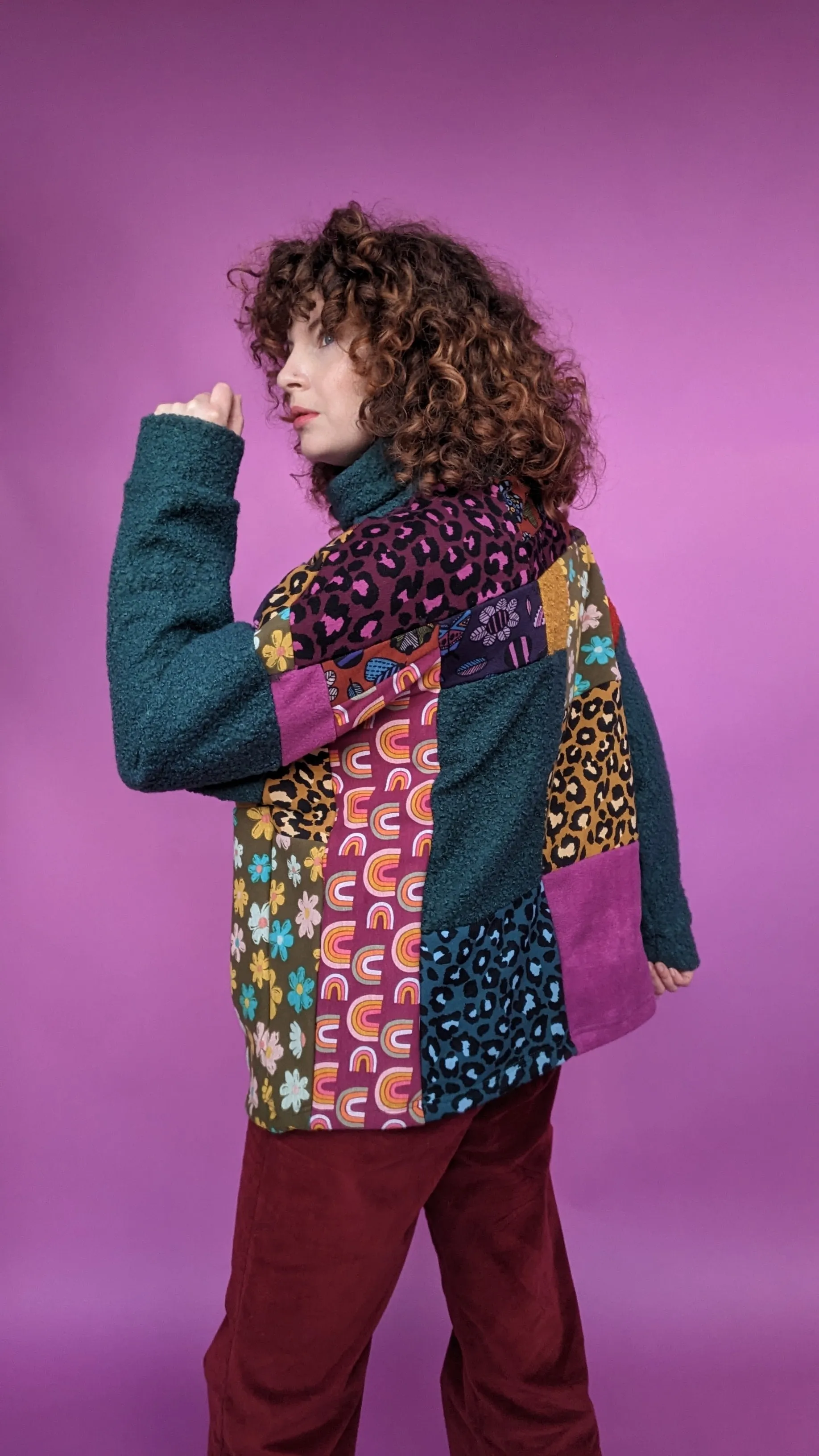 Patchwork Boucle Jumper