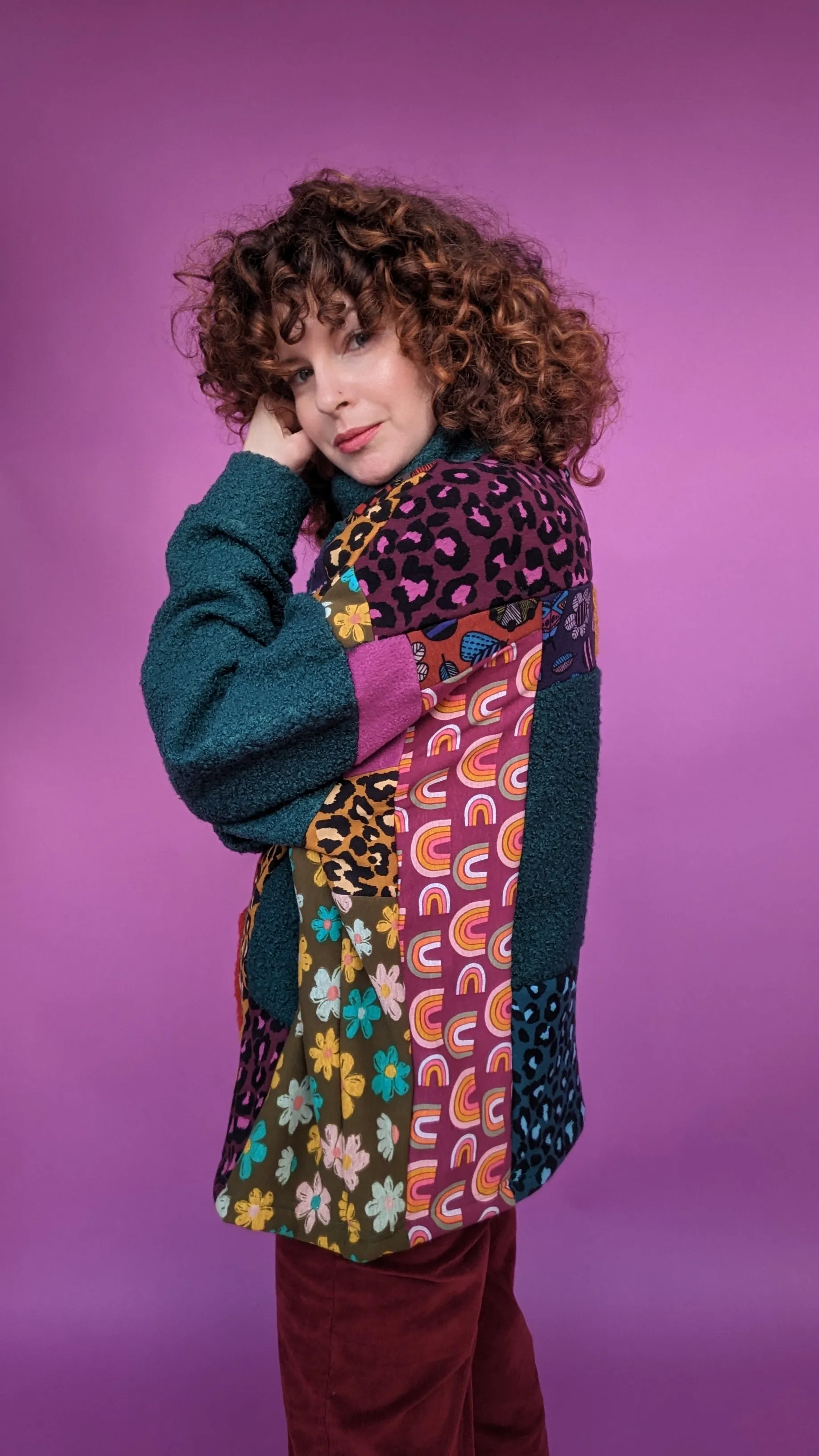 Patchwork Boucle Jumper