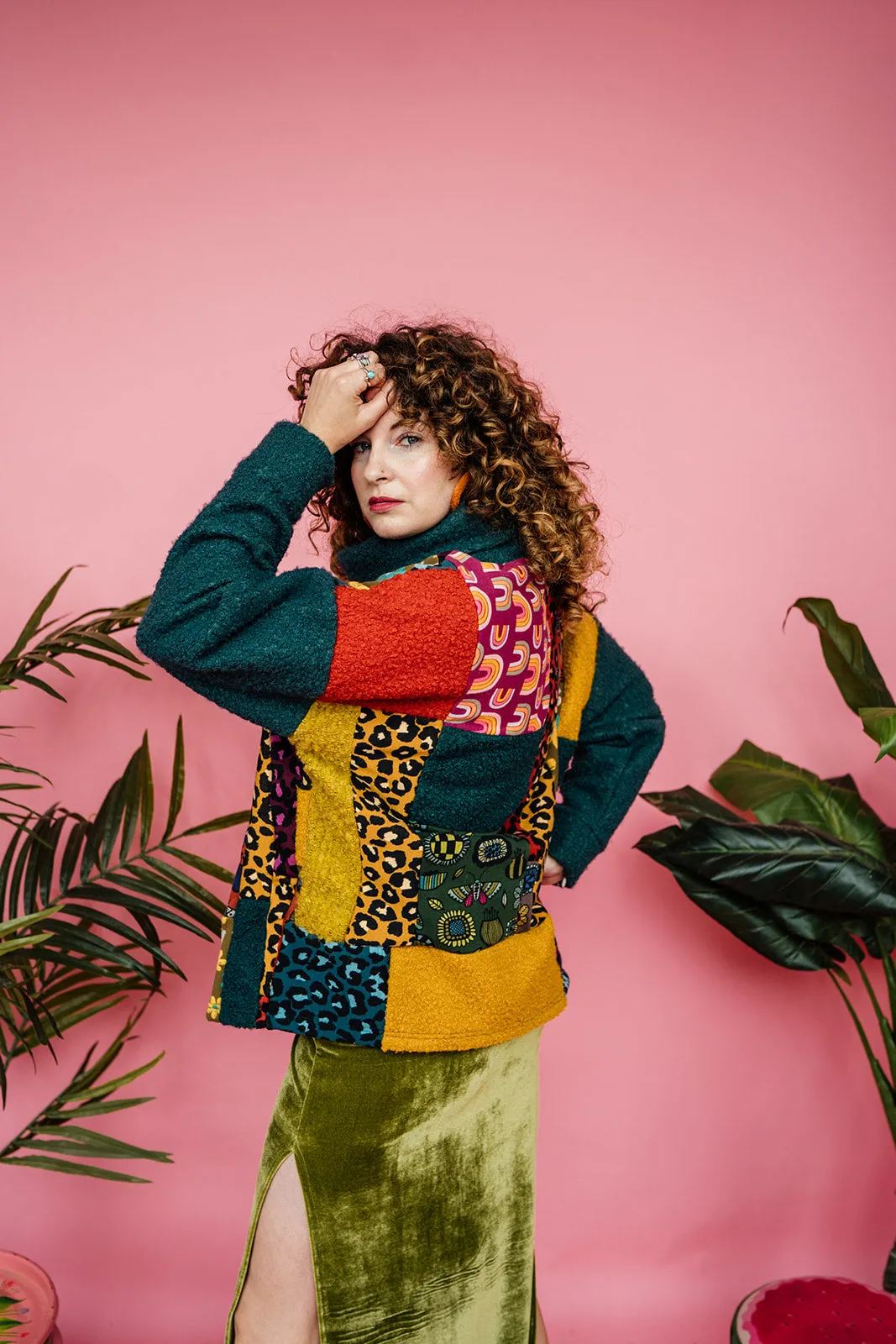 Patchwork Boucle Jumper