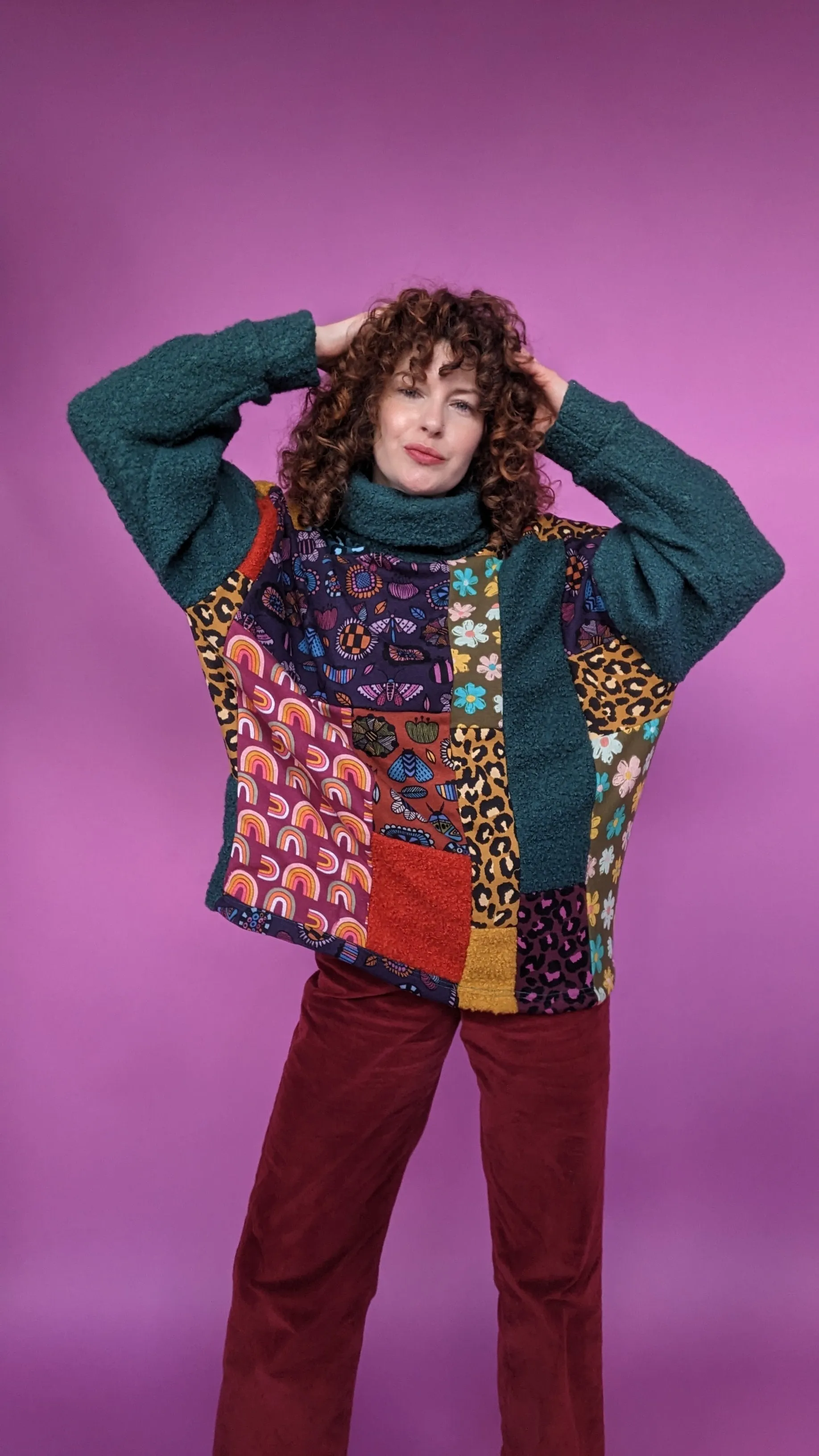 Patchwork Boucle Jumper