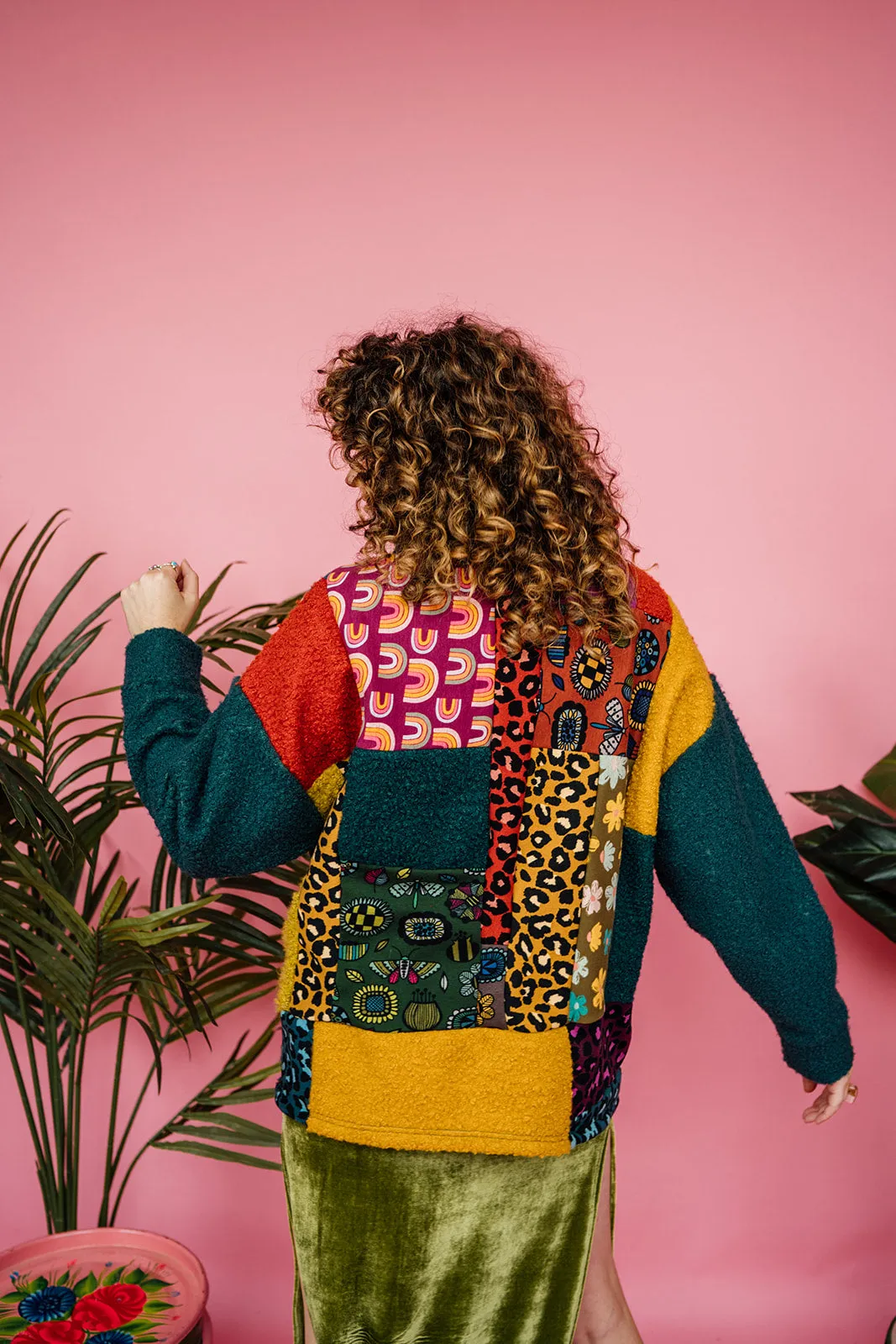 Patchwork Boucle Jumper