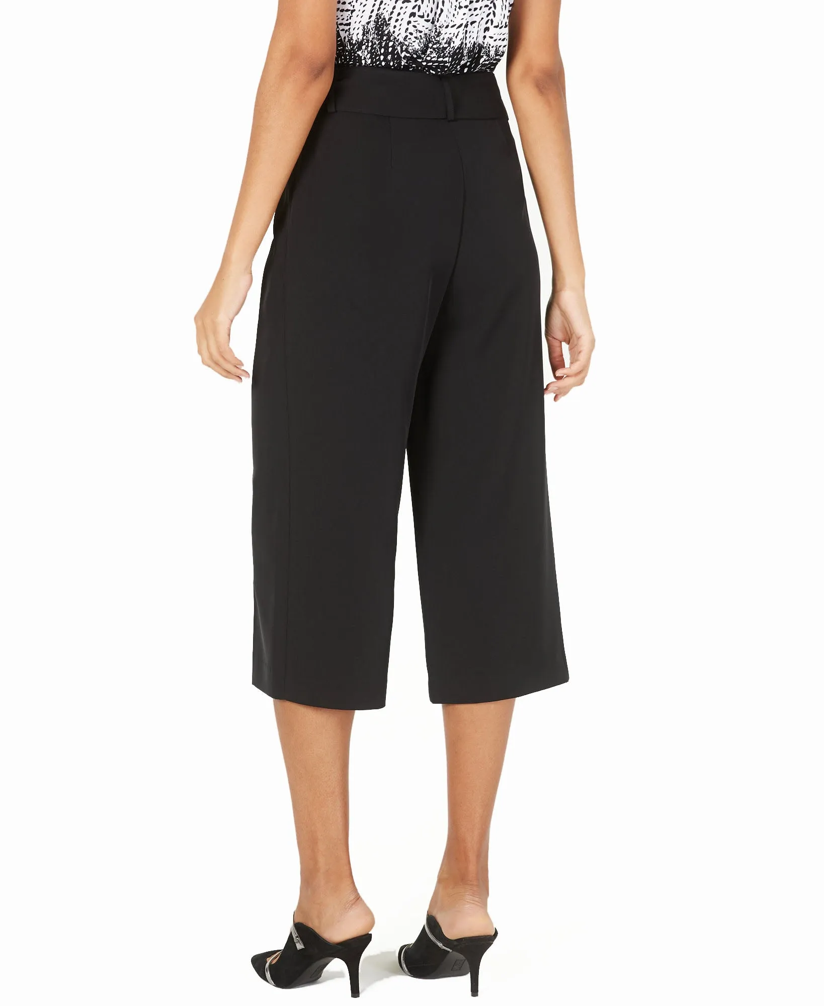 Petite Belted Culottes