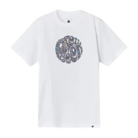 Pretty Green Wonderwall Paisley Logo White T-Shirt