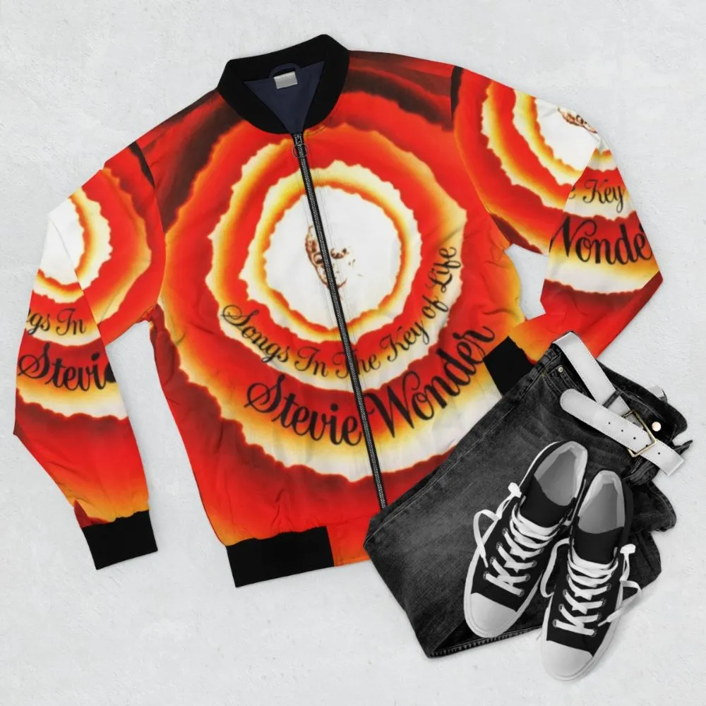 "Songs in the Key of Life" Album Inspired Bomber Jacket