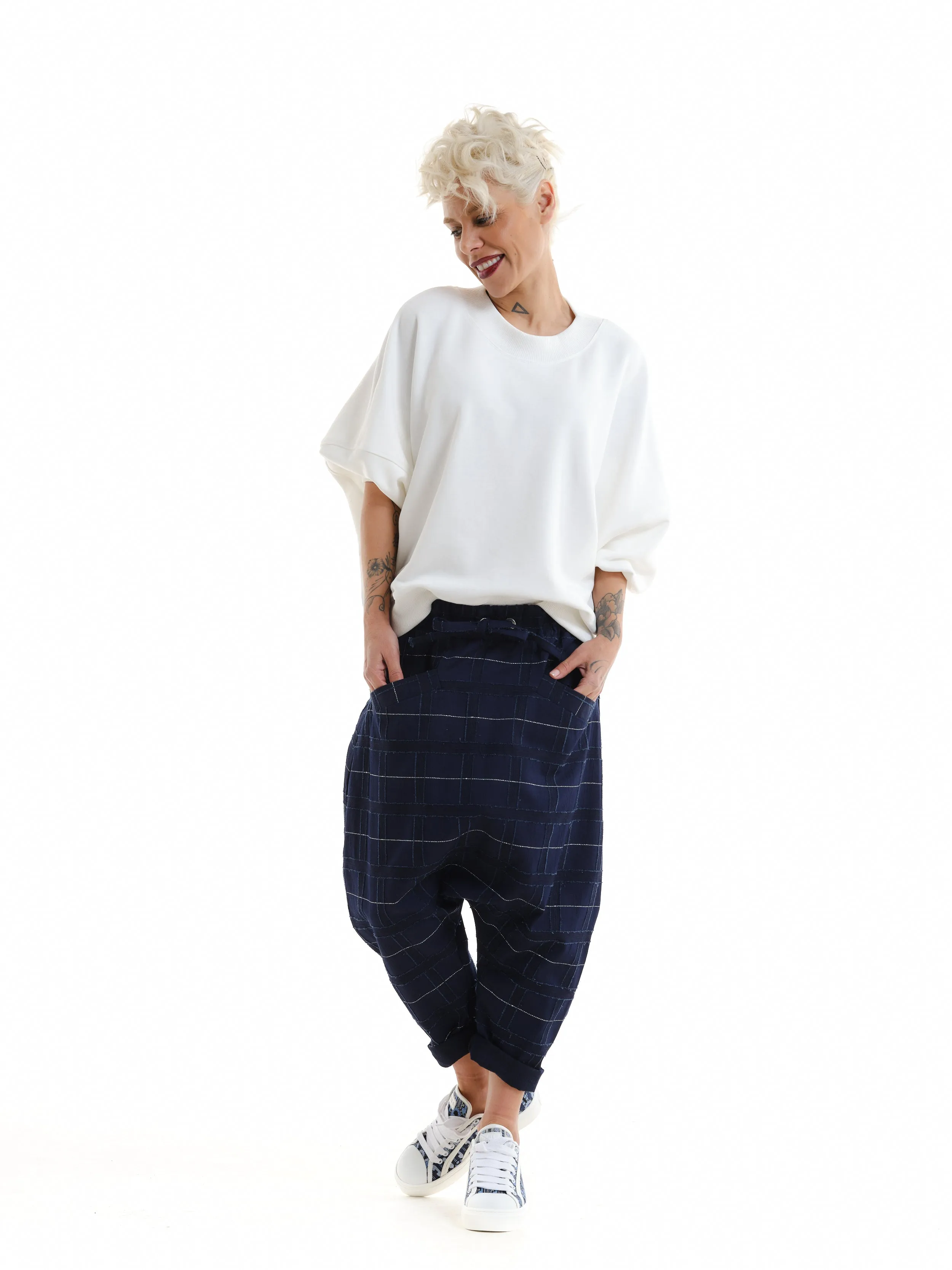 Relaxed White Sweatshirt