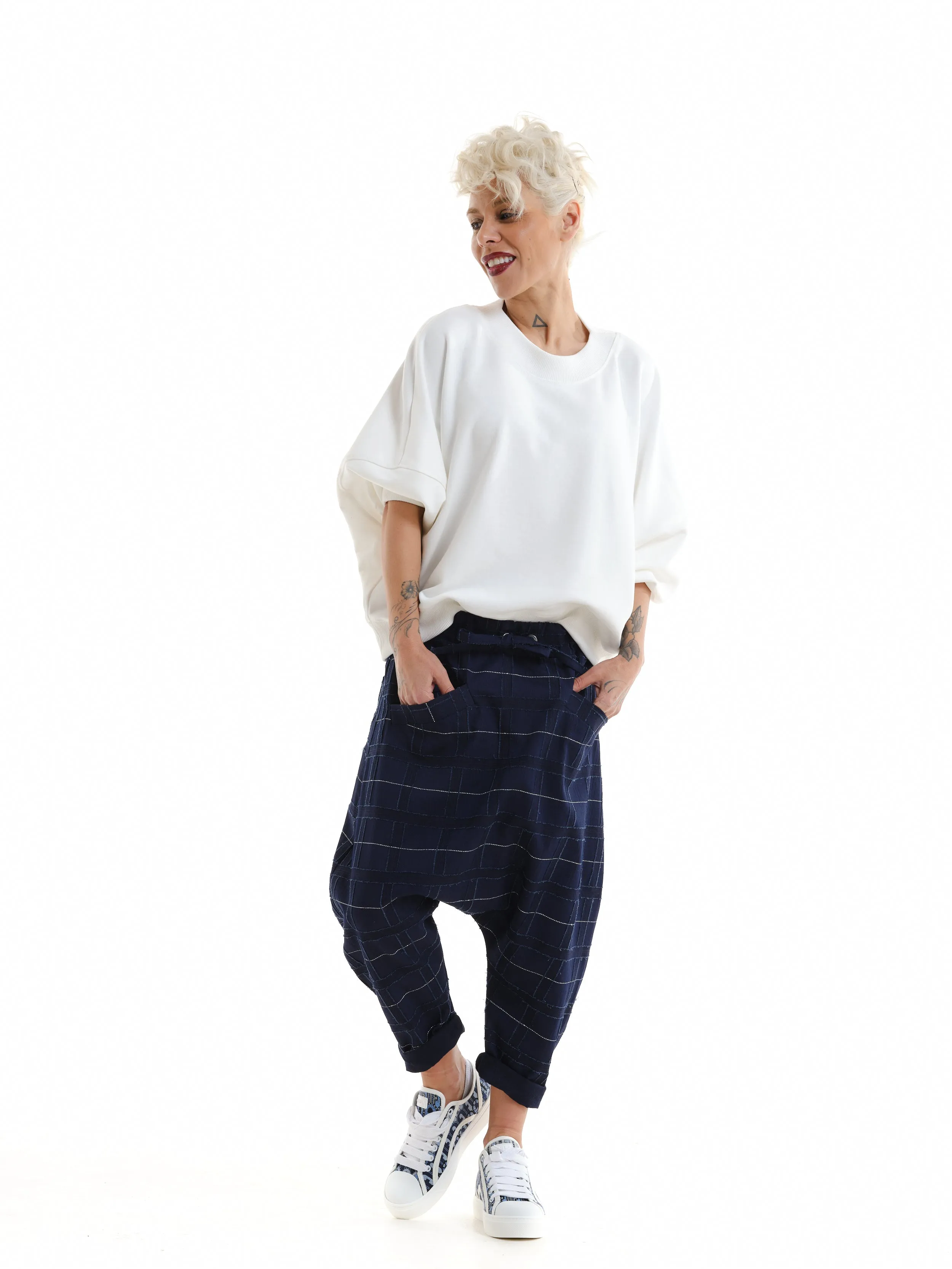 Relaxed White Sweatshirt