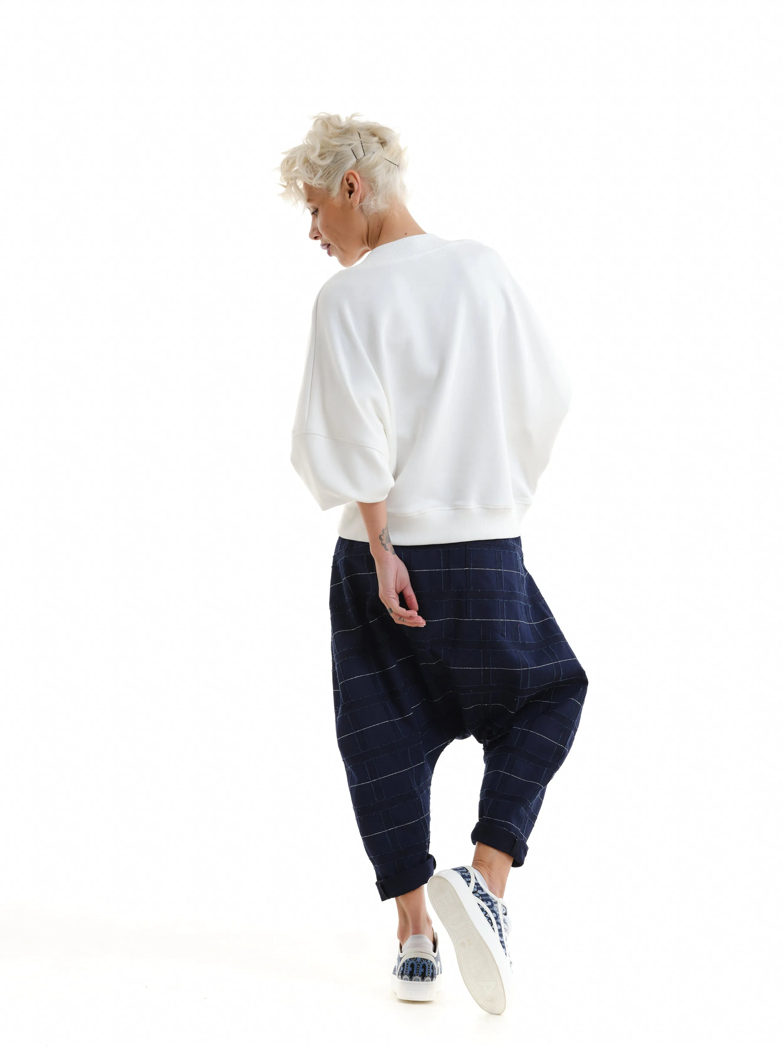 Relaxed White Sweatshirt