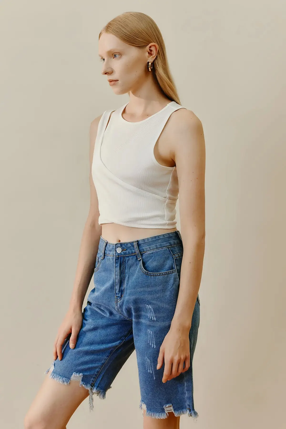 Rib Crop Tank Top