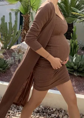 Ribbed Knit Dress Set