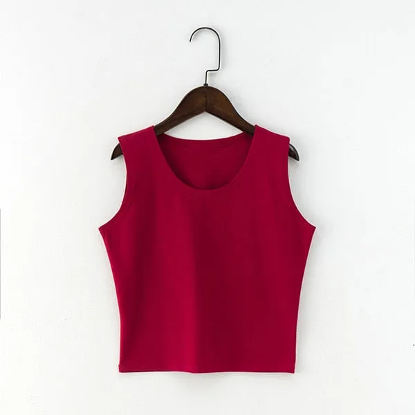 Round Neck Sleeveless Top