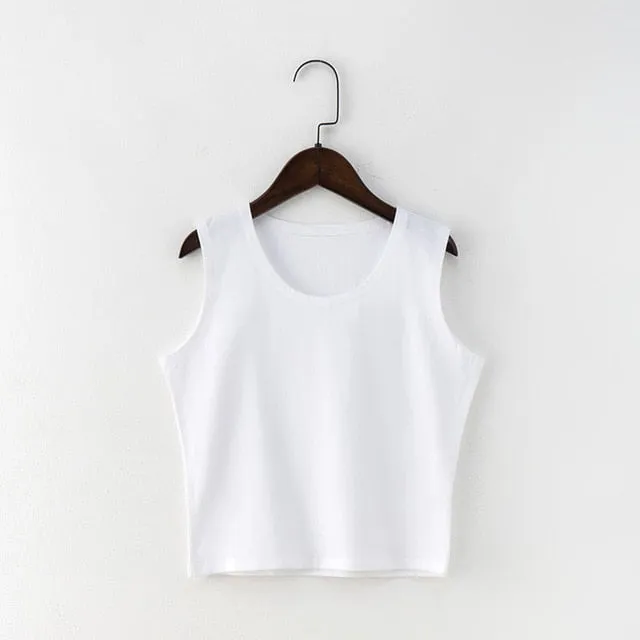 Round Neck Sleeveless Top