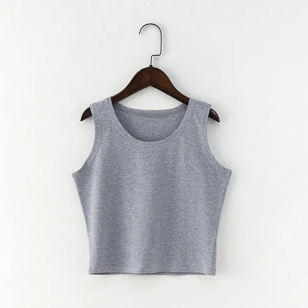 Round Neck Sleeveless Top