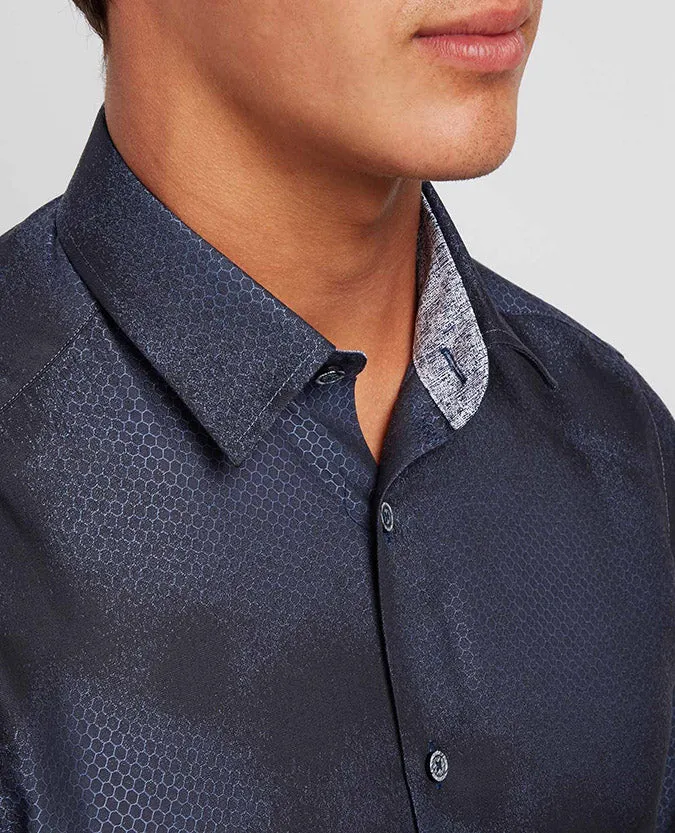 Slim Fit Printed Cotton Shirt