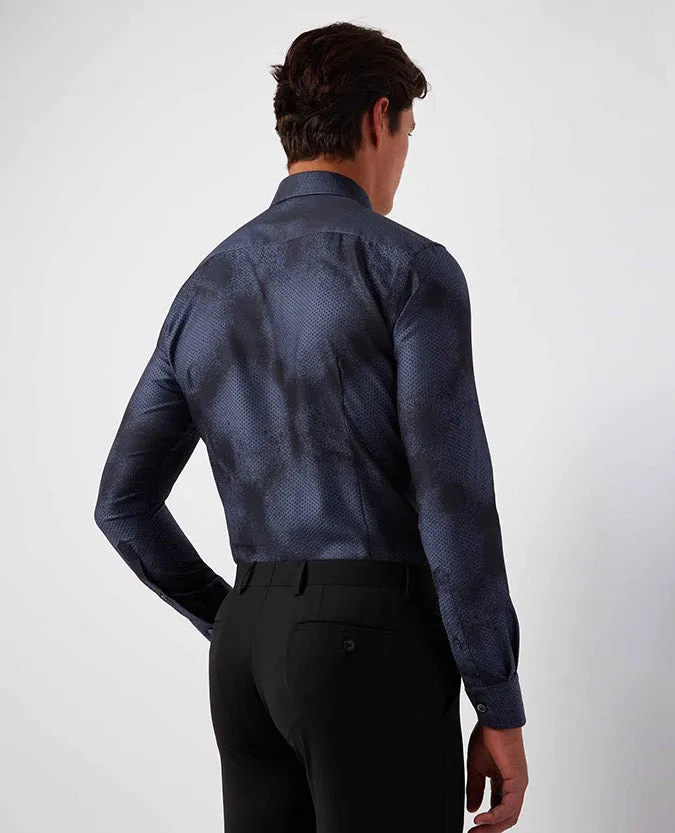 Slim Fit Printed Cotton Shirt