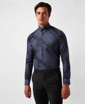 Slim Fit Printed Cotton Shirt