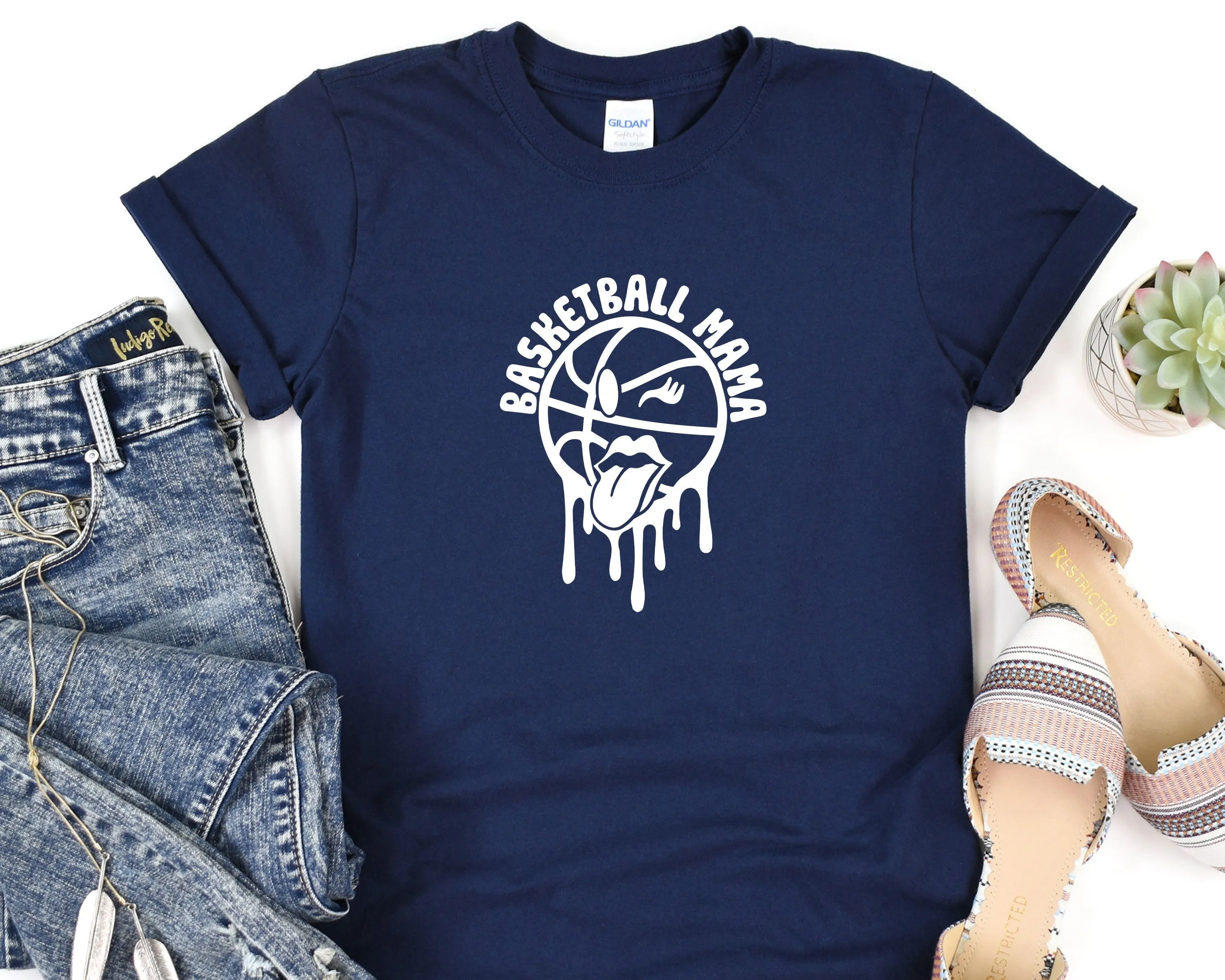 Somebody's loud mouth Basketball Mama T-Shirt, Basketball Tshirts, Basketball Mom Shirts, Mom Tee, Mother’s Day Gift, Mom Gift, Sports Mom