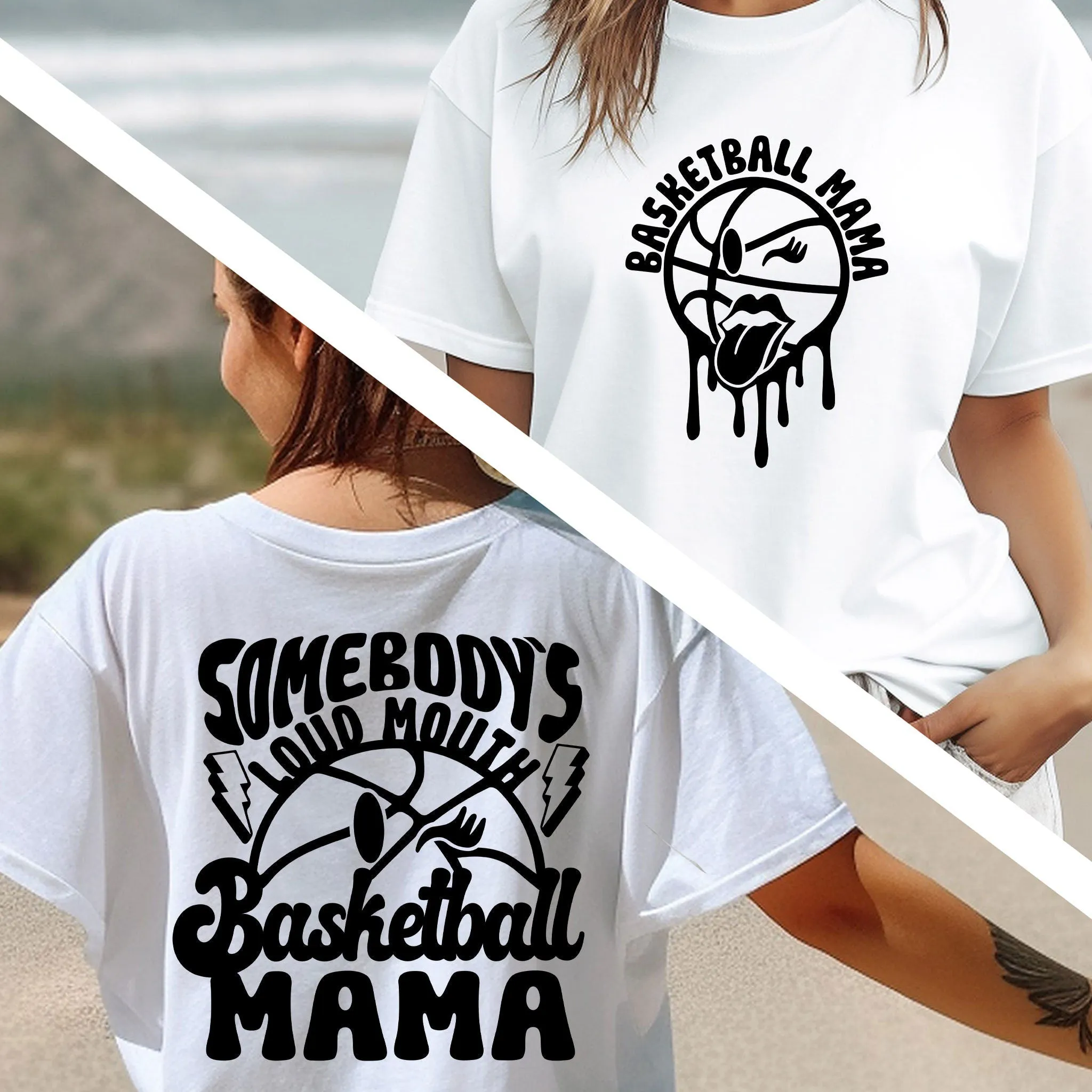 Somebody's loud mouth Basketball Mama T-Shirt, Basketball Tshirts, Basketball Mom Shirts, Mom Tee, Mother’s Day Gift, Mom Gift, Sports Mom
