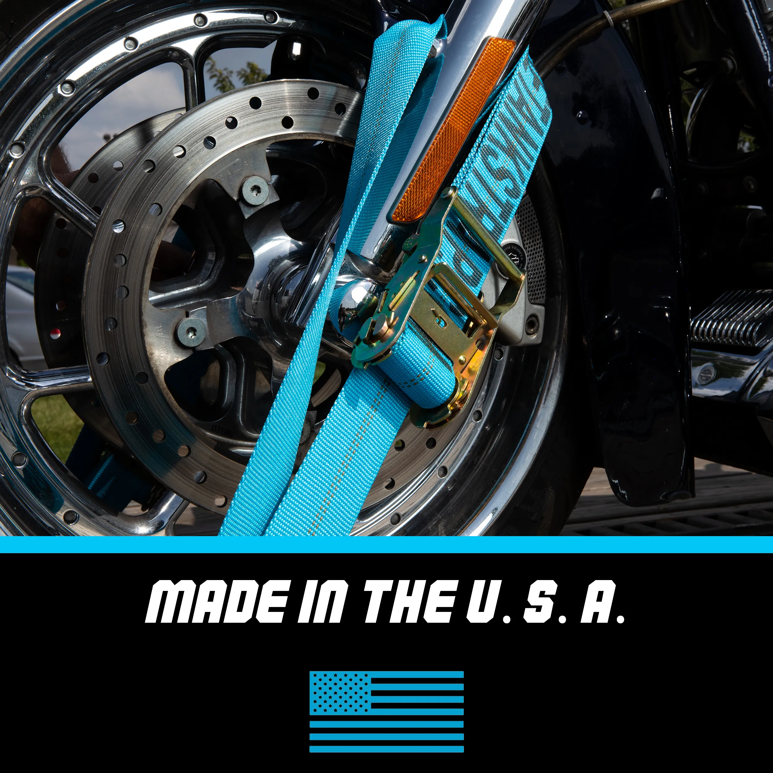 TANK STRAP: 4pk (Special Edition Blue) 2 Bike Set
